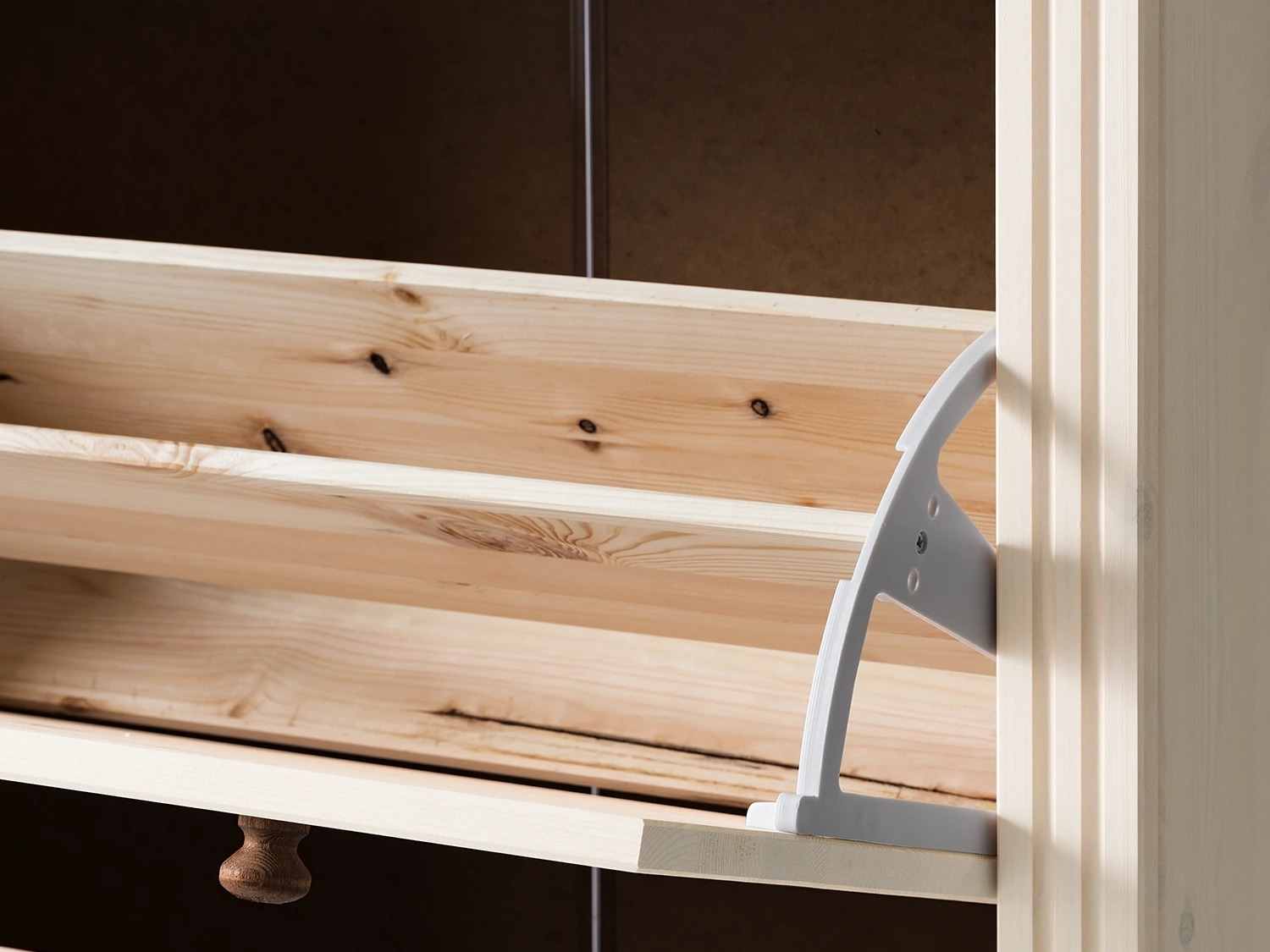 Schuhschrank Saltoro 138 (Weiss + Honigeiche)