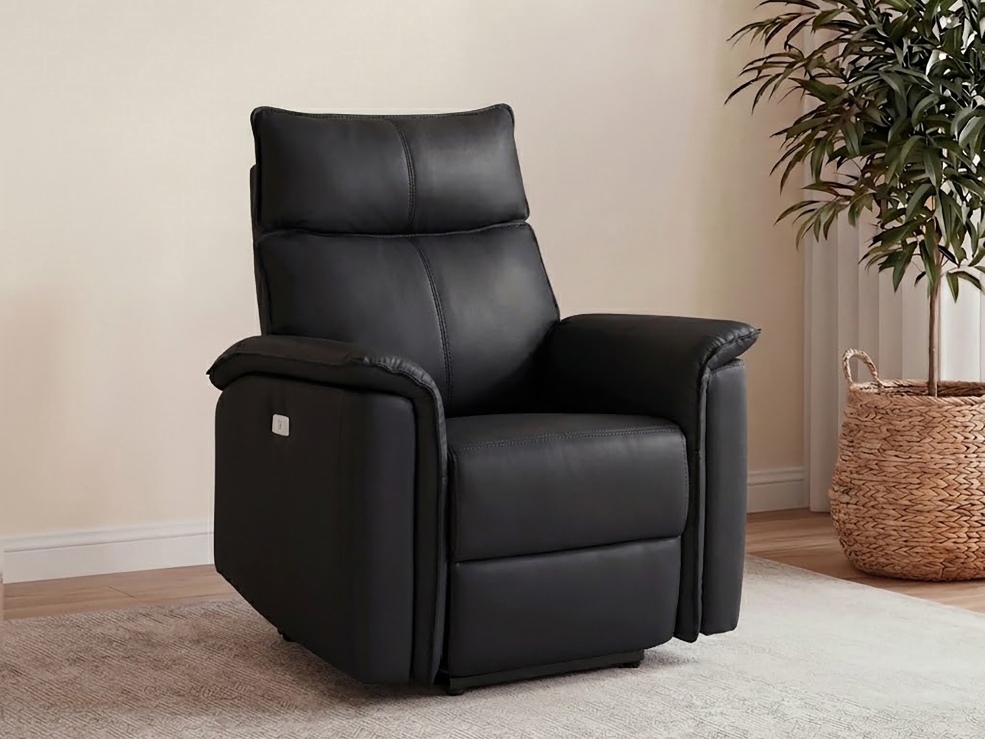 Sessel Liegesessel Denton 676 (Schwarz)