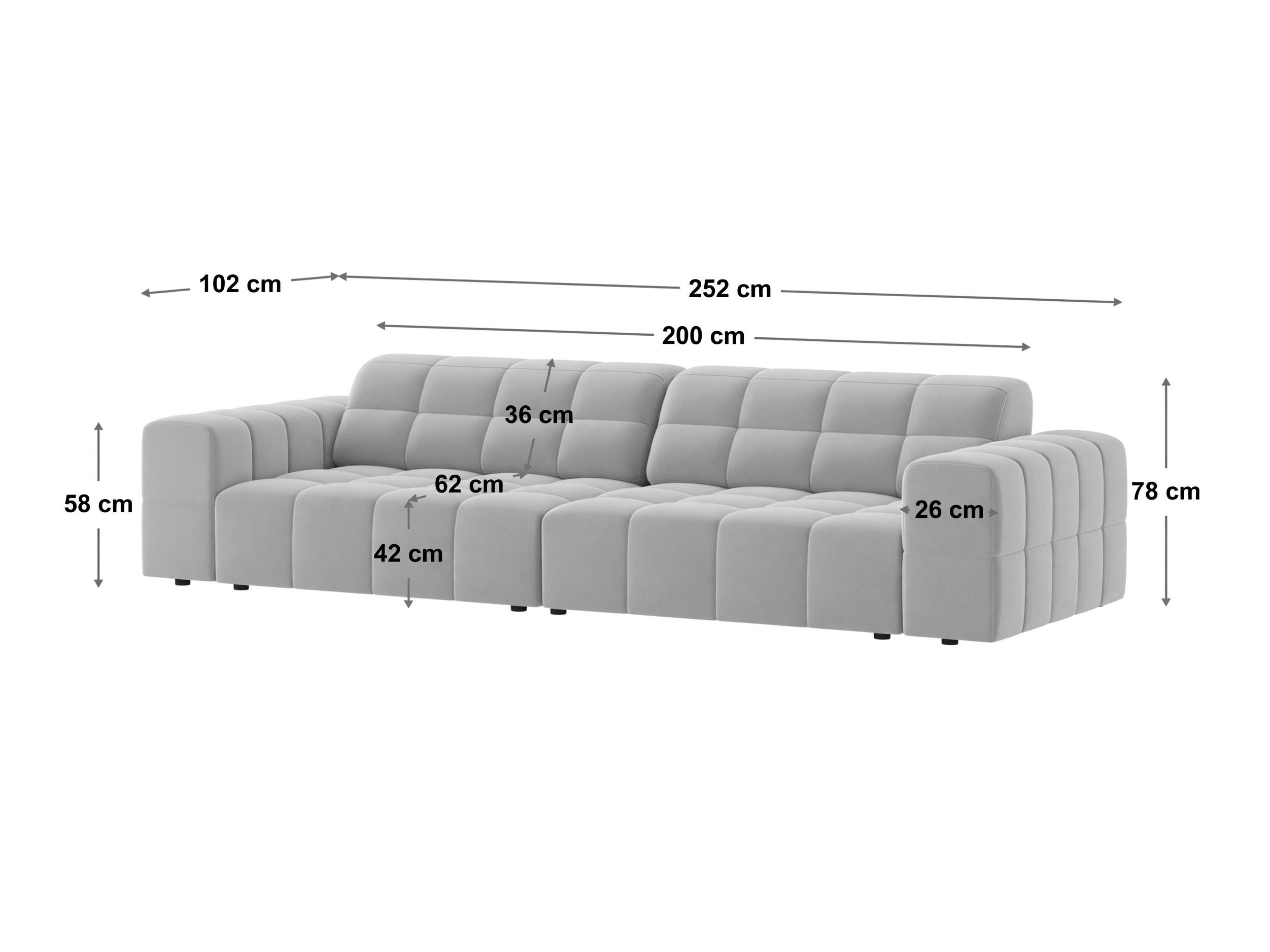 Sofa Venenoe 113 (Bluvel 22)