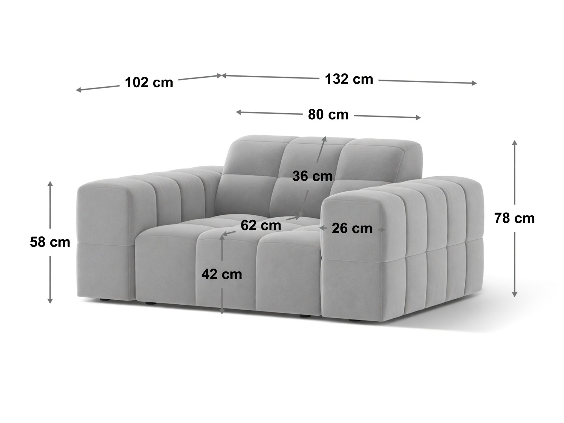 Sessel Venenoe 114 (Bluvel 22)