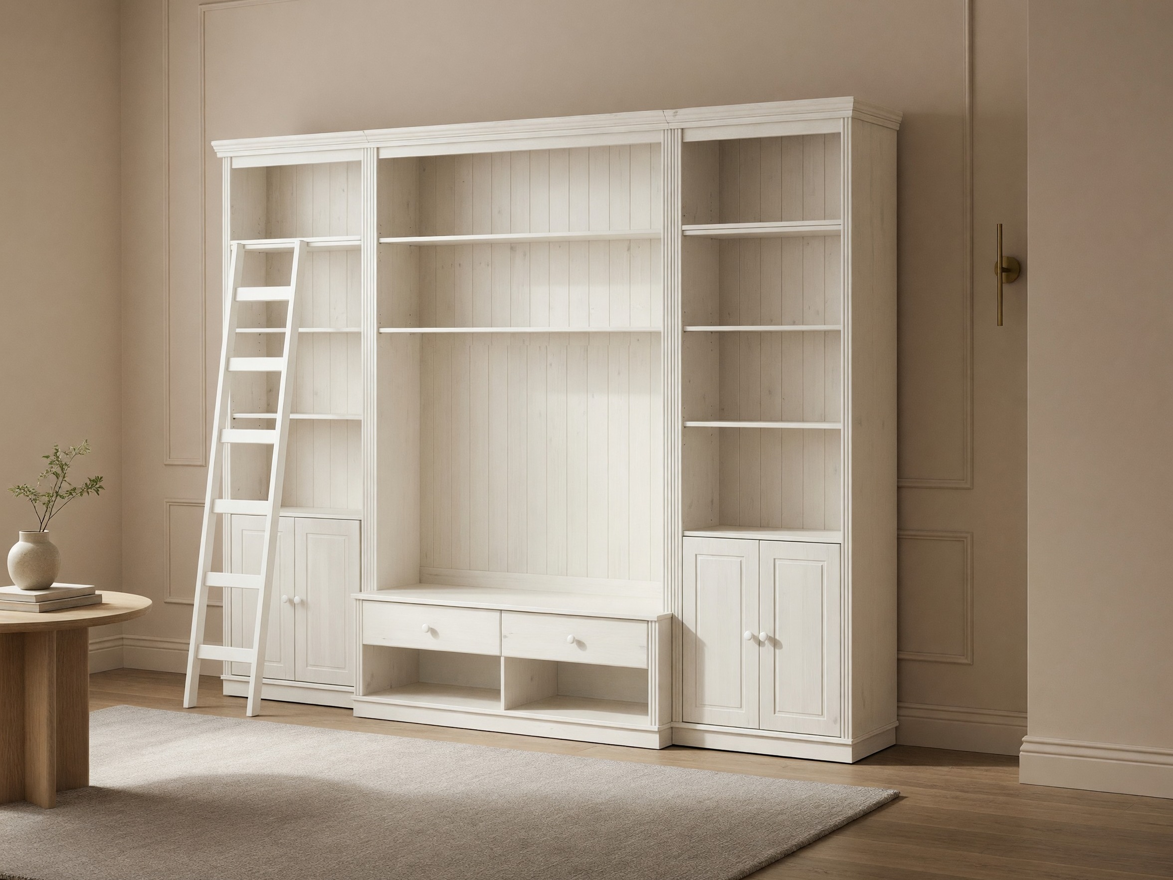 Wohnzimmer-Set Saltoro 107 (Weiss)