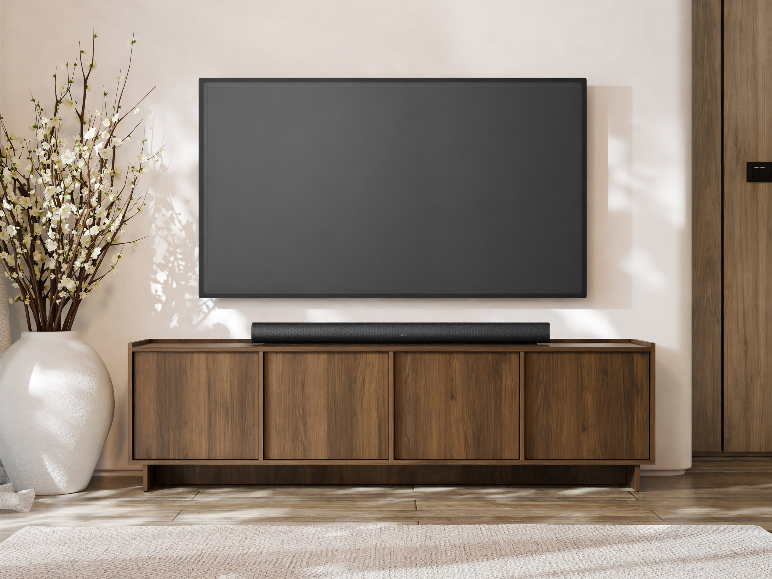 TV-Möbel Pirum (Walnussholzoptik)