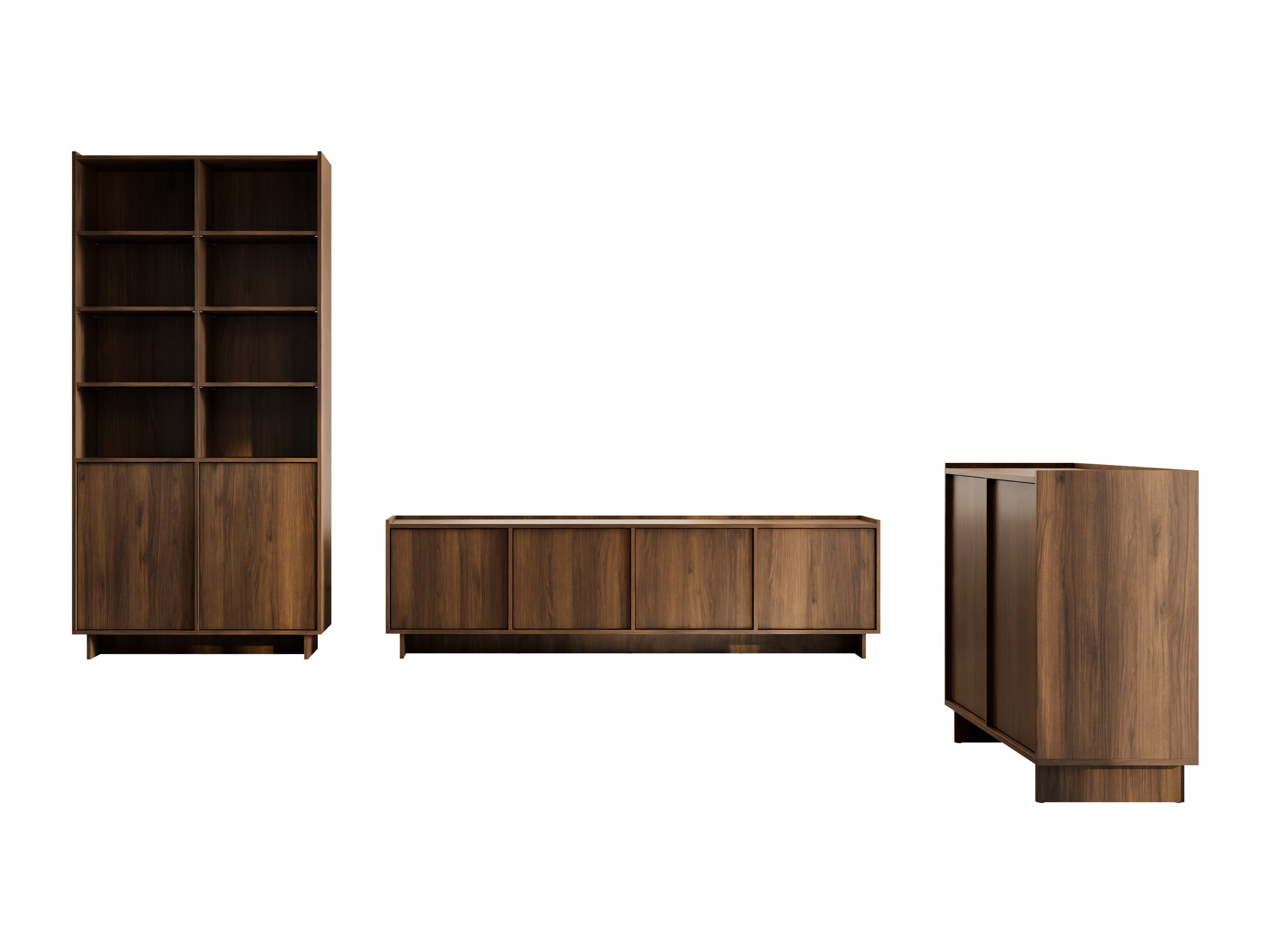 Wohnzimmer-Sets Pirum (Walnussholzoptik)