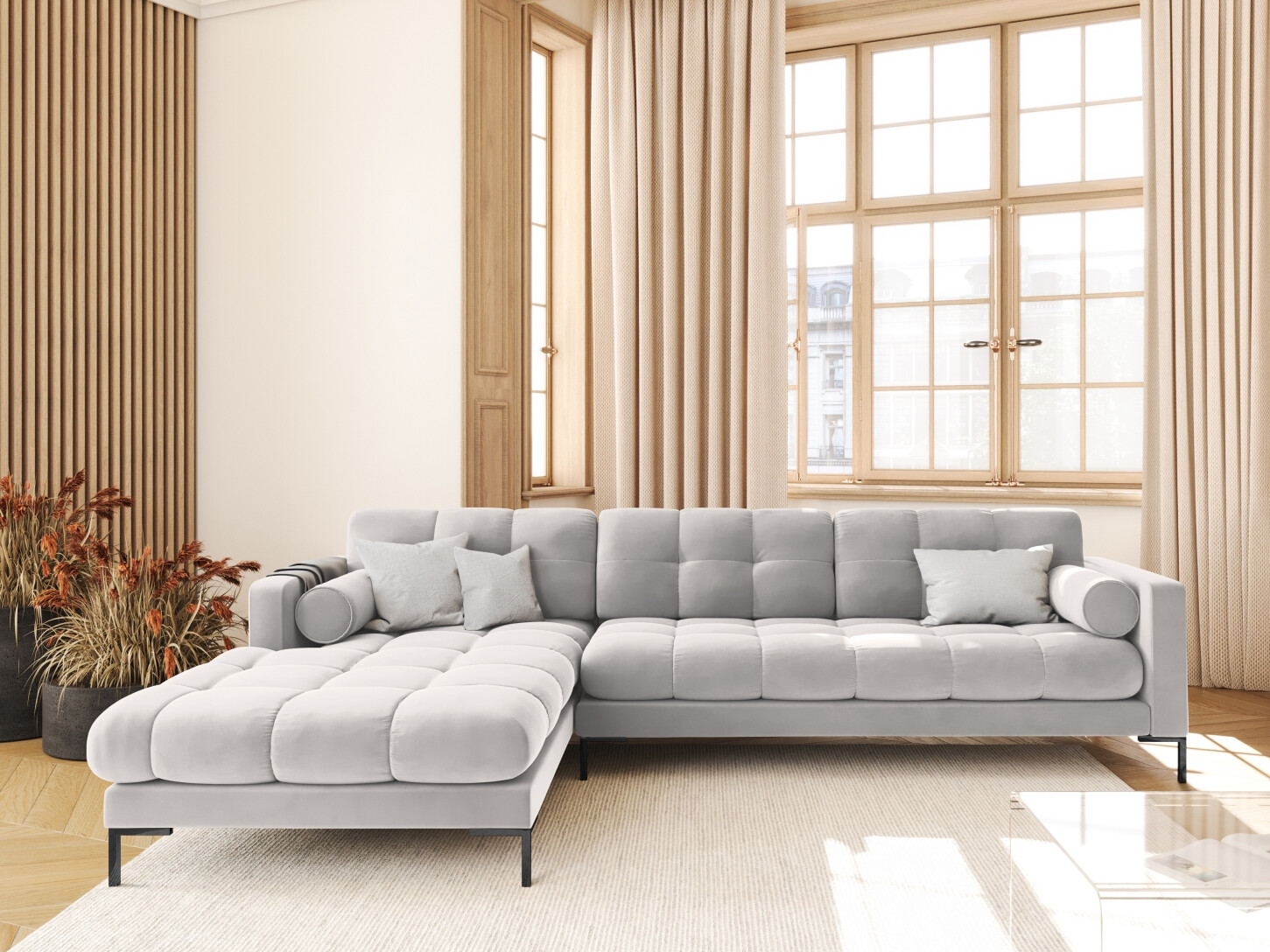 Ecksofa Calelbe 115 (Bluvel 03)