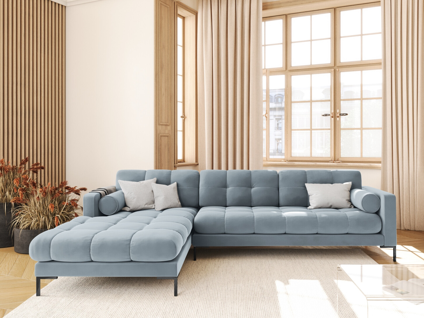 Ecksofa Calelbe 115 (Bluvel 06)