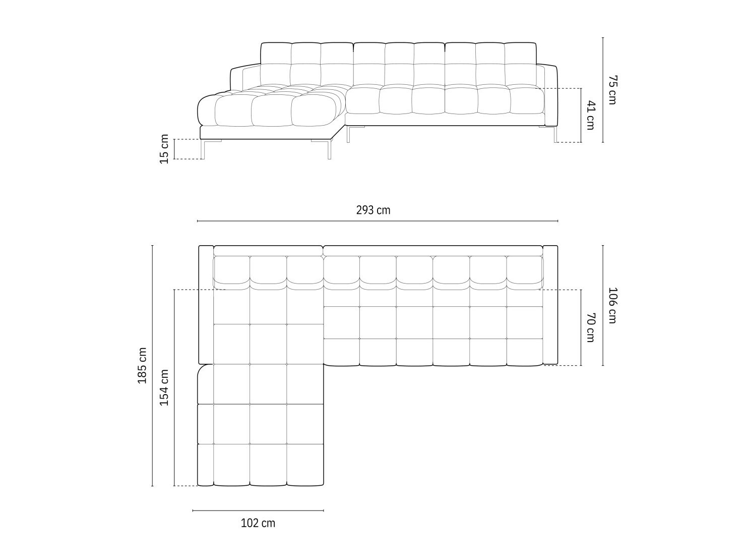 Ecksofa Calelbe 115 (Neve 52)
