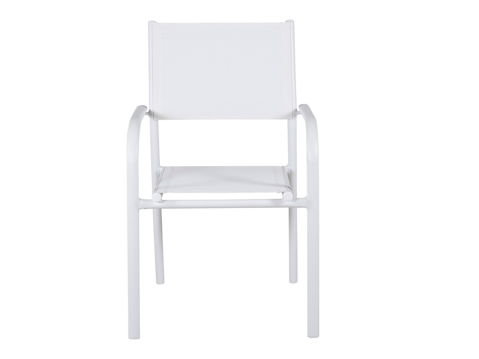 Tisch und Stühle Dallas 5318 (Weiss + Teakholz)