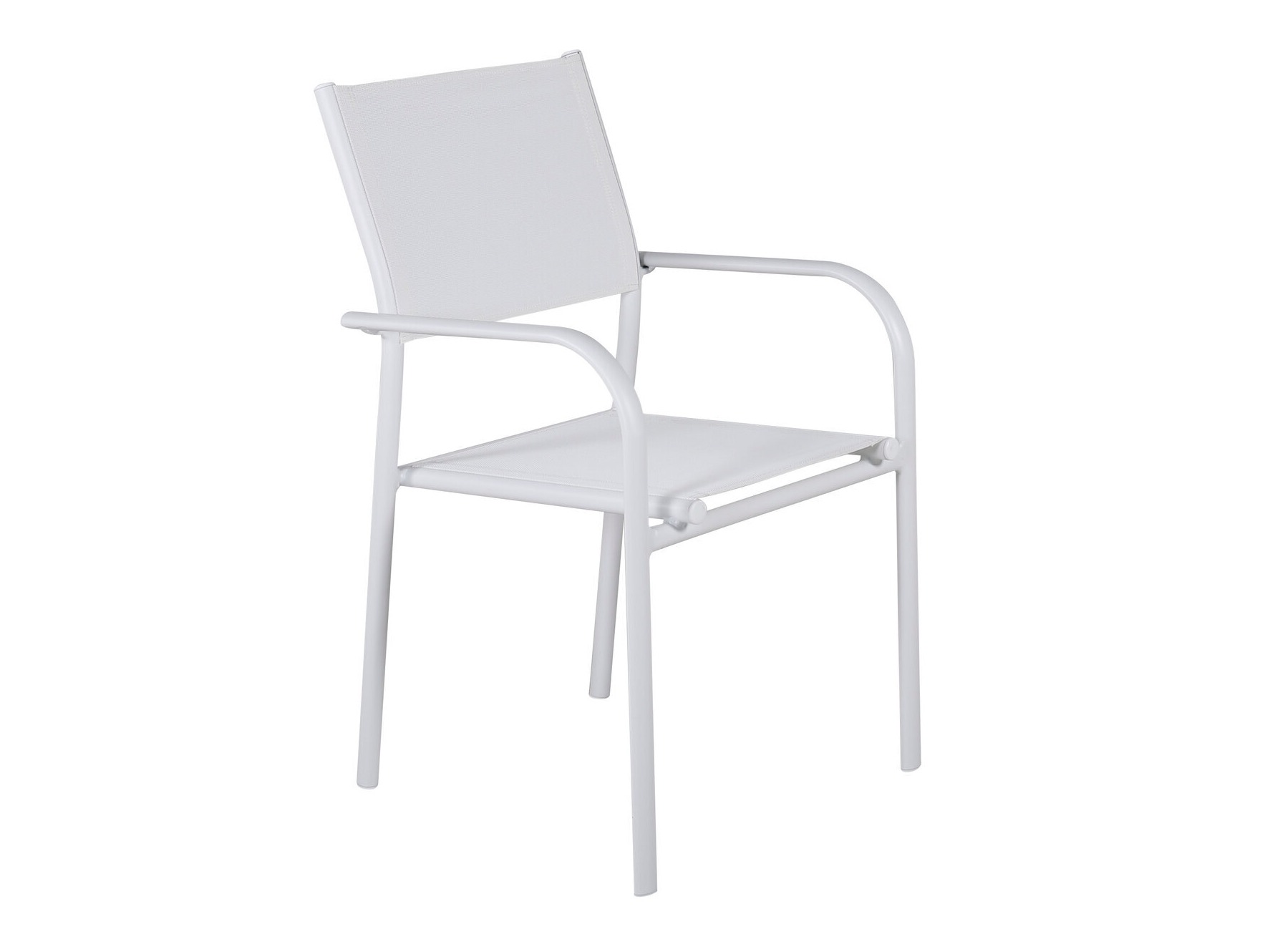 Tisch und Stühle Dallas 5318 (Weiss + Teakholz)