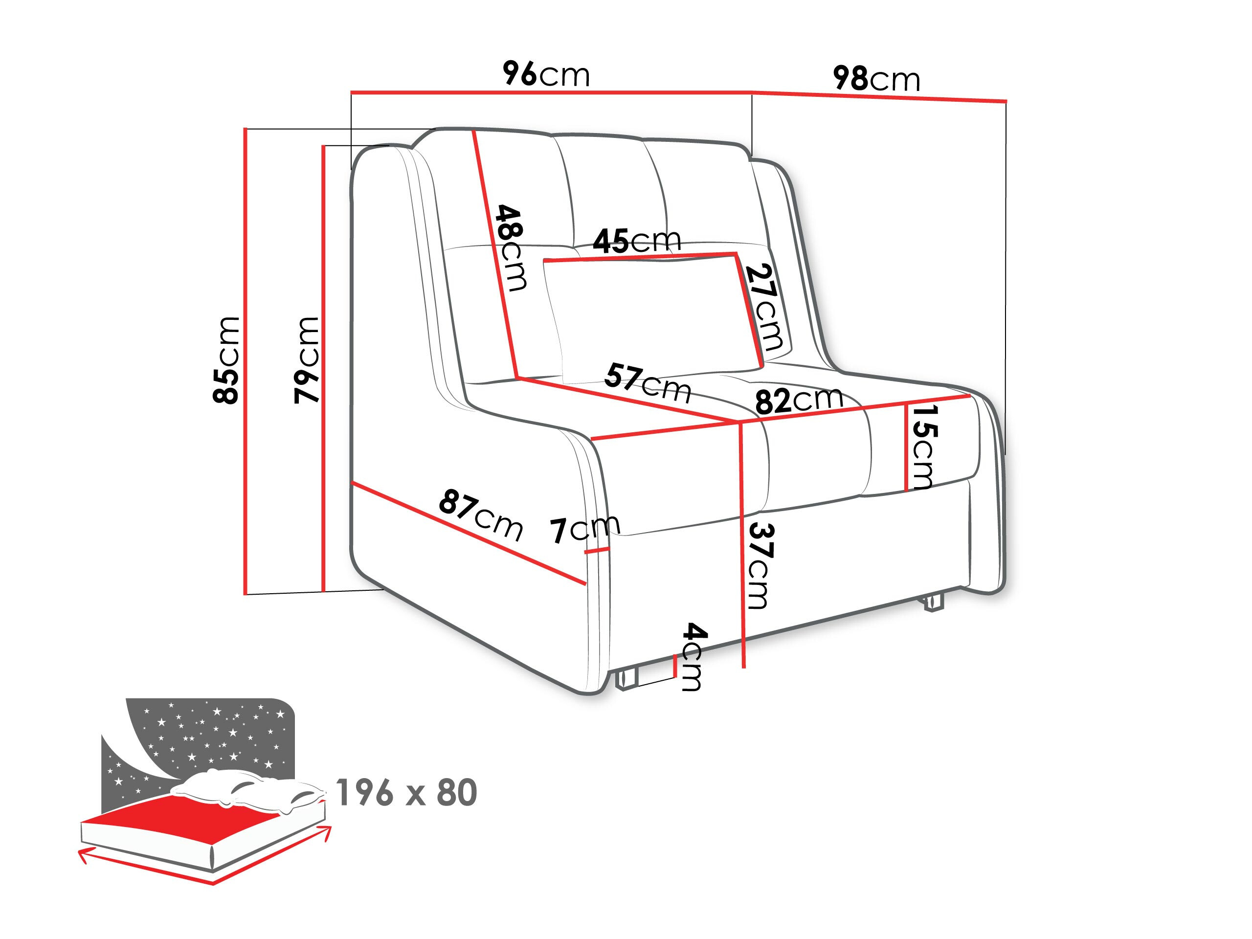 Sessel Columbus 254 (Sereno 681)