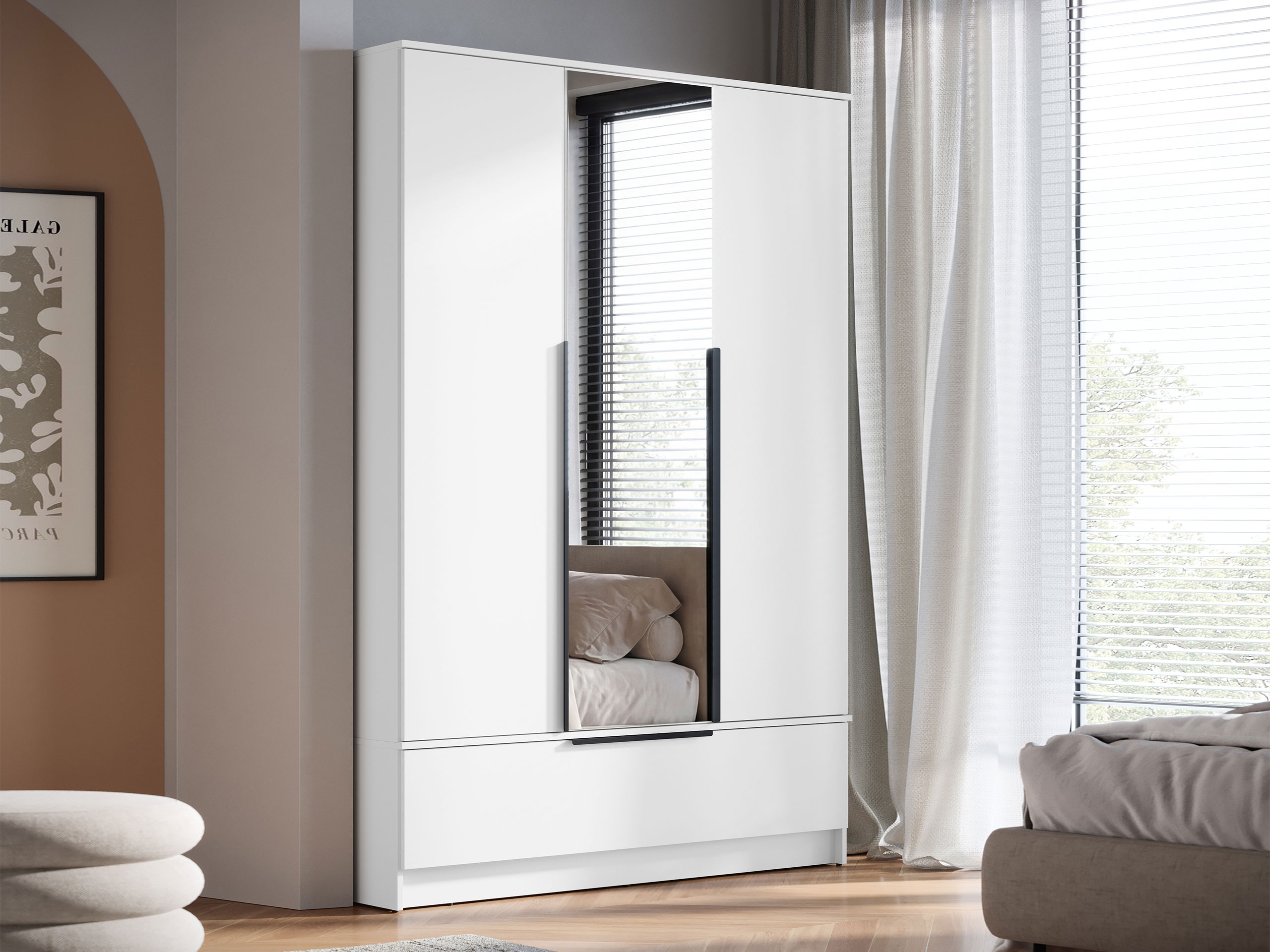 Kleiderschrank Sarasota 201 (Weiss)