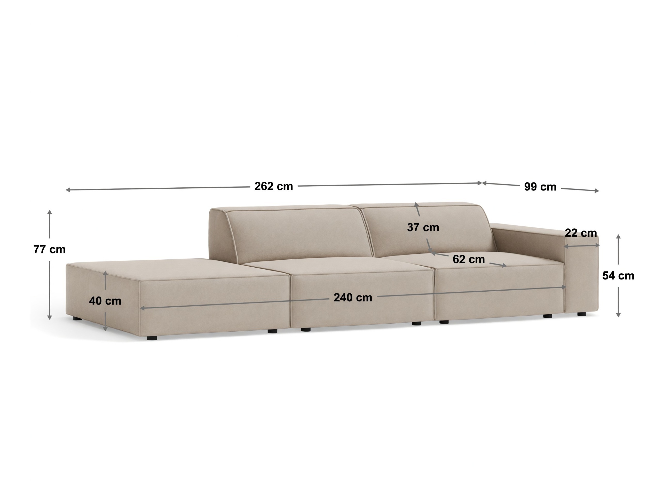 Modulares Sofa Lomcalu 131 (Liberty 02)