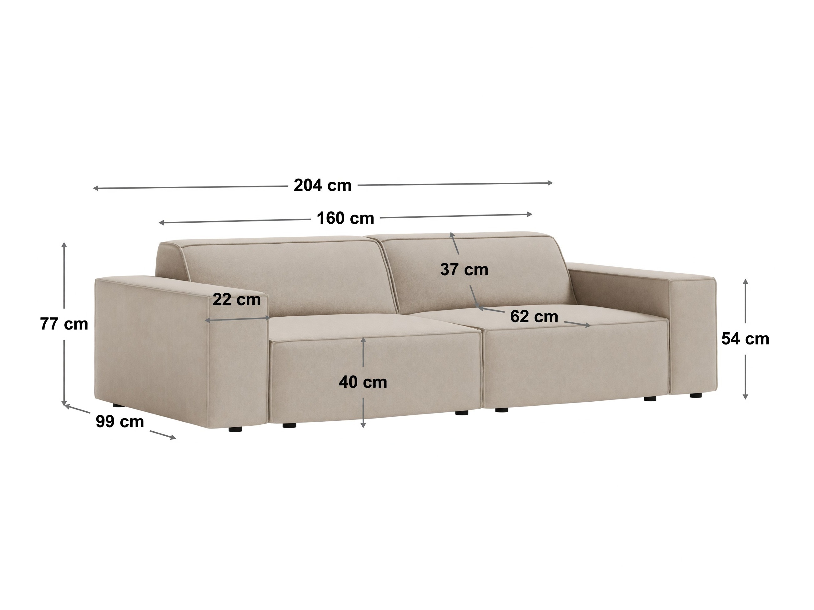 Modulares Sofa Lomcalu 132 (Baloo 2073)