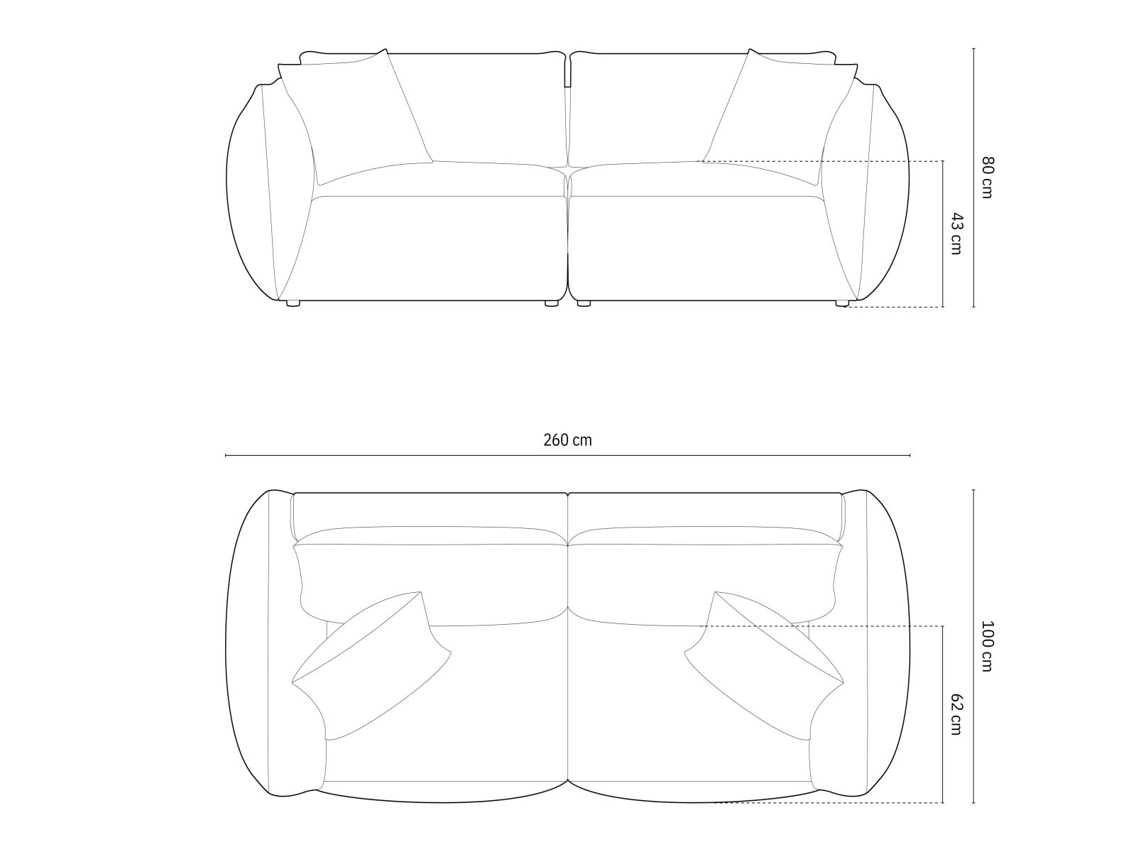 Modulares Sofa Ruvmone 107 (Lins 04)