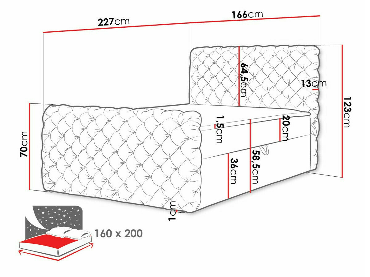 Boxspringbett SD3068
