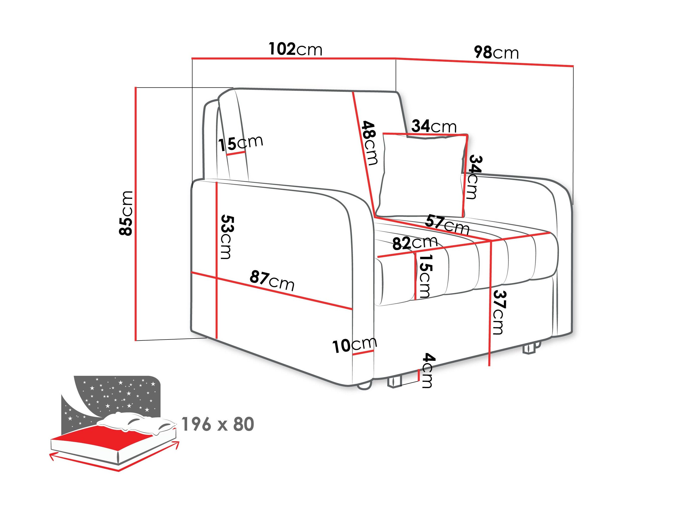 Sessel Columbus 258 (Polo 872)