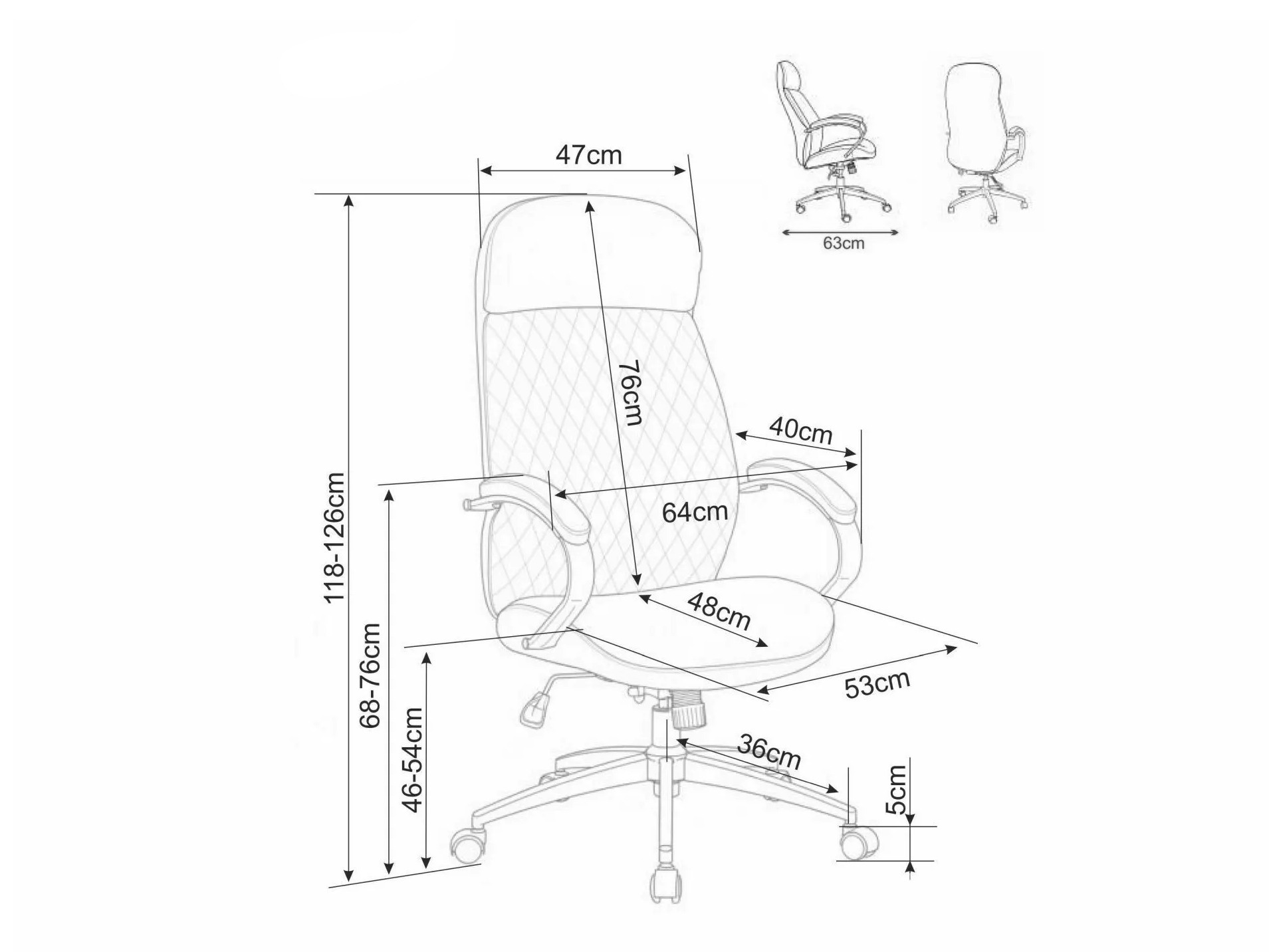 Bürostuhl Detroit 972 (Beige)