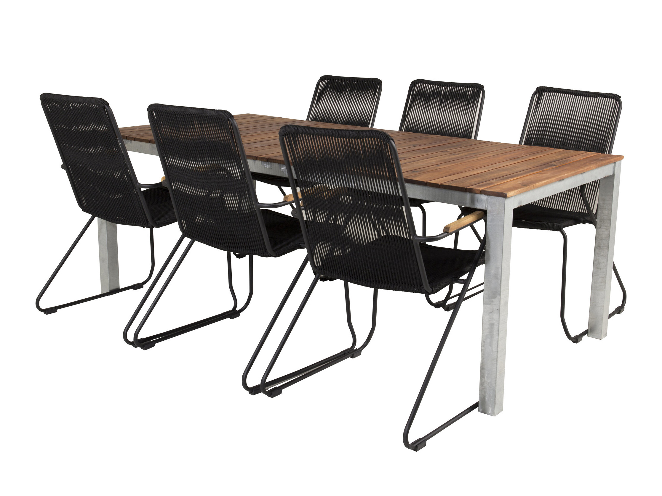 Tisch und Stühle Dallas 5320 (Schwarz)