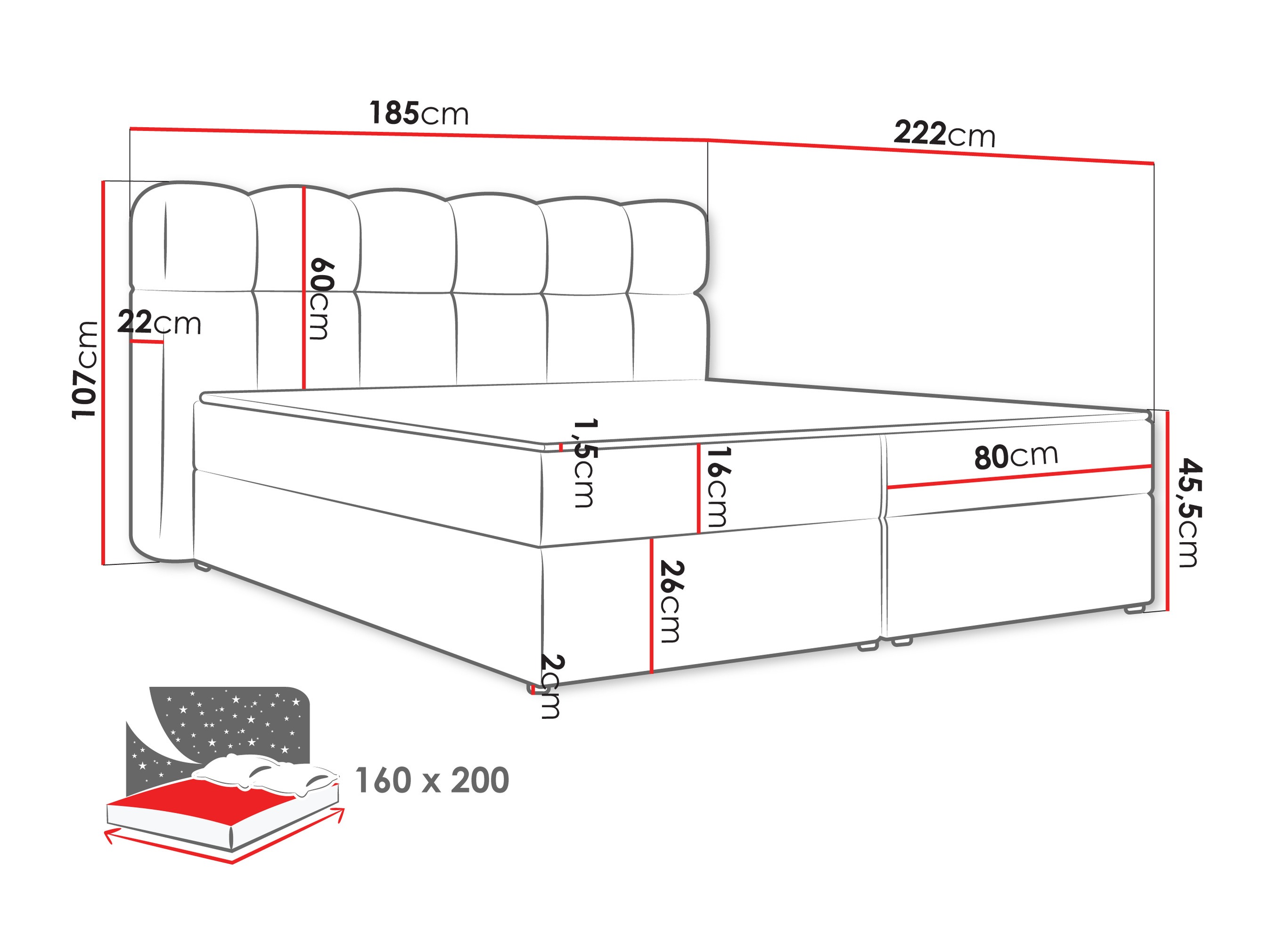 Boxspringbett Stonecrest 113 (Lambi 08)