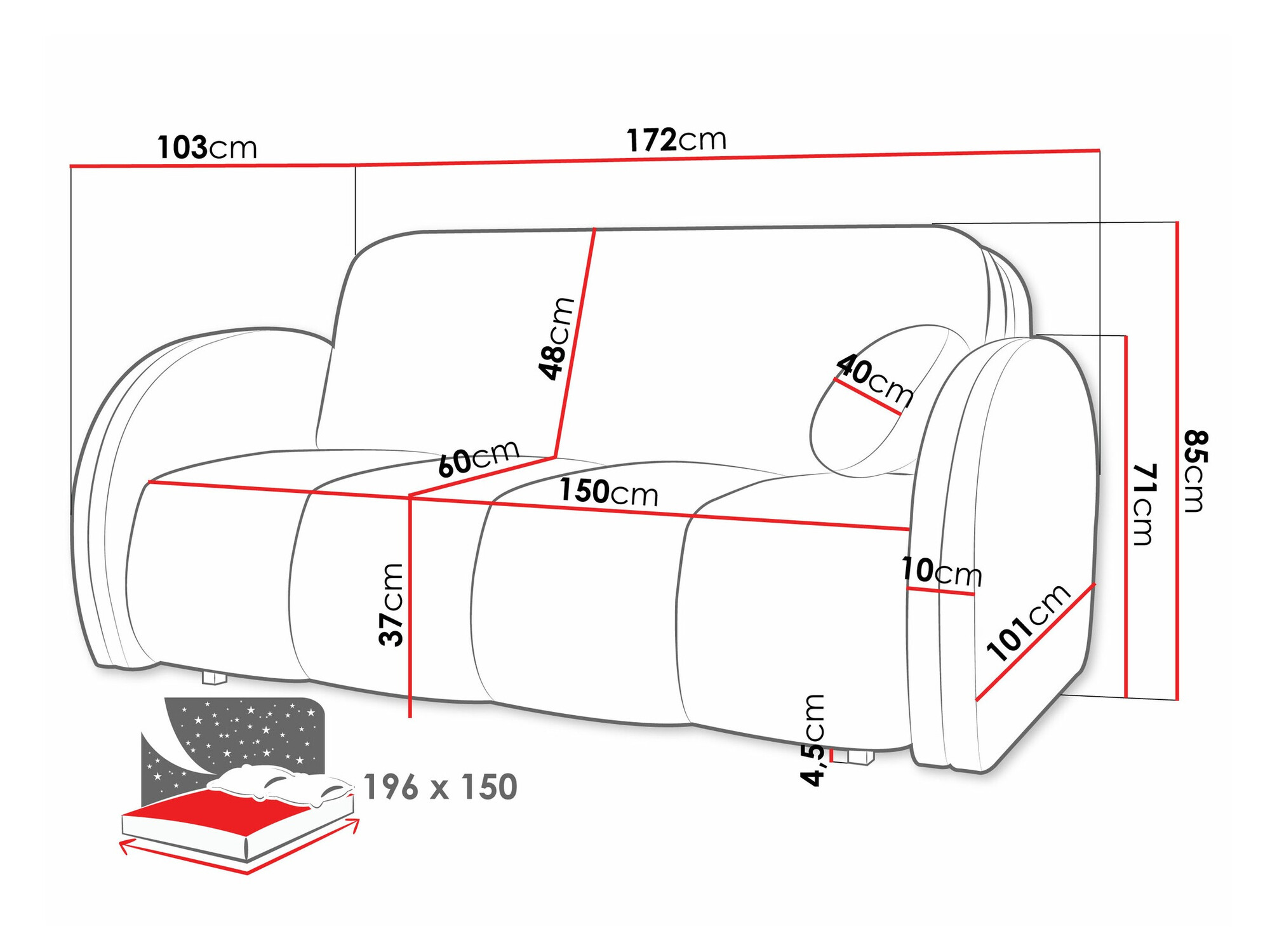 Schlafsofa SD3072