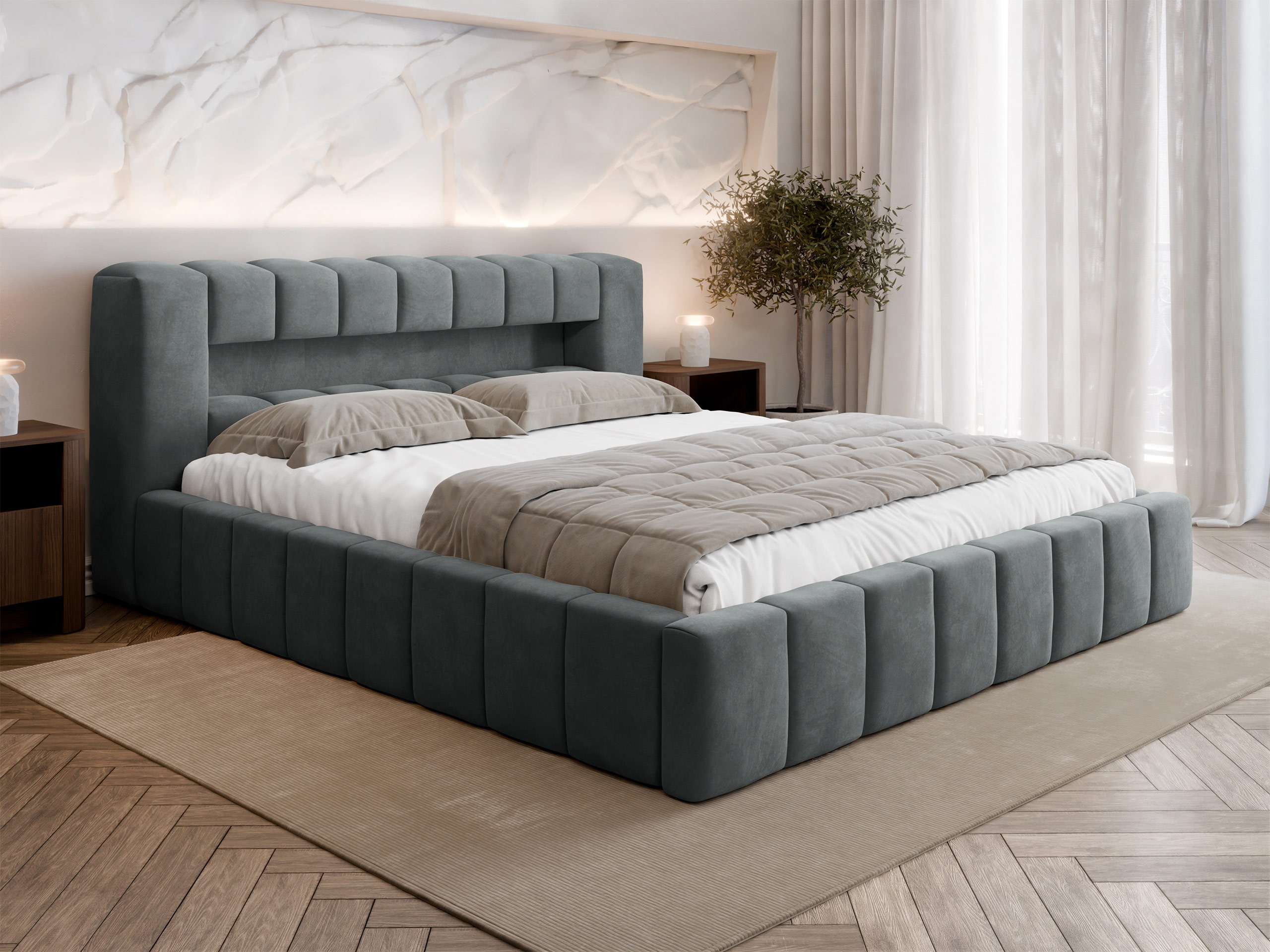 Bett Skokie 100 (Velluto 18)