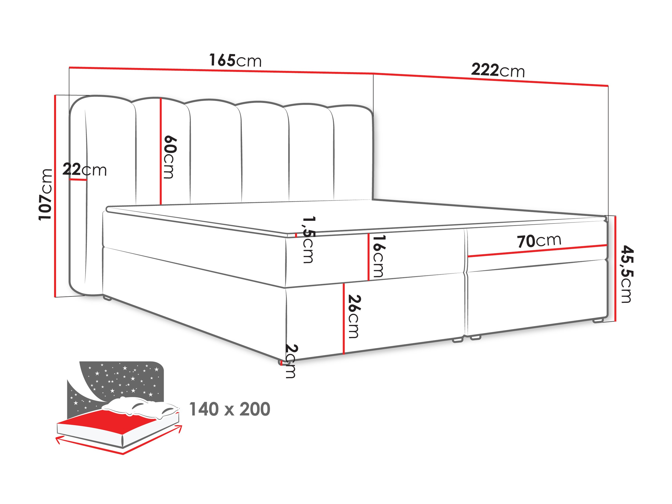 Boxspringbett Stonecrest 112 (Lambi 08)