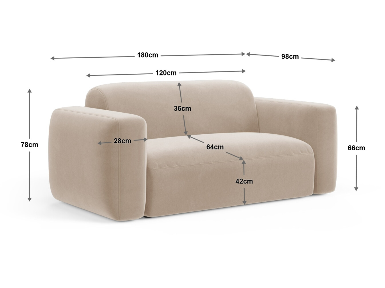 Sofa Serduna 100 (Sorella 03)