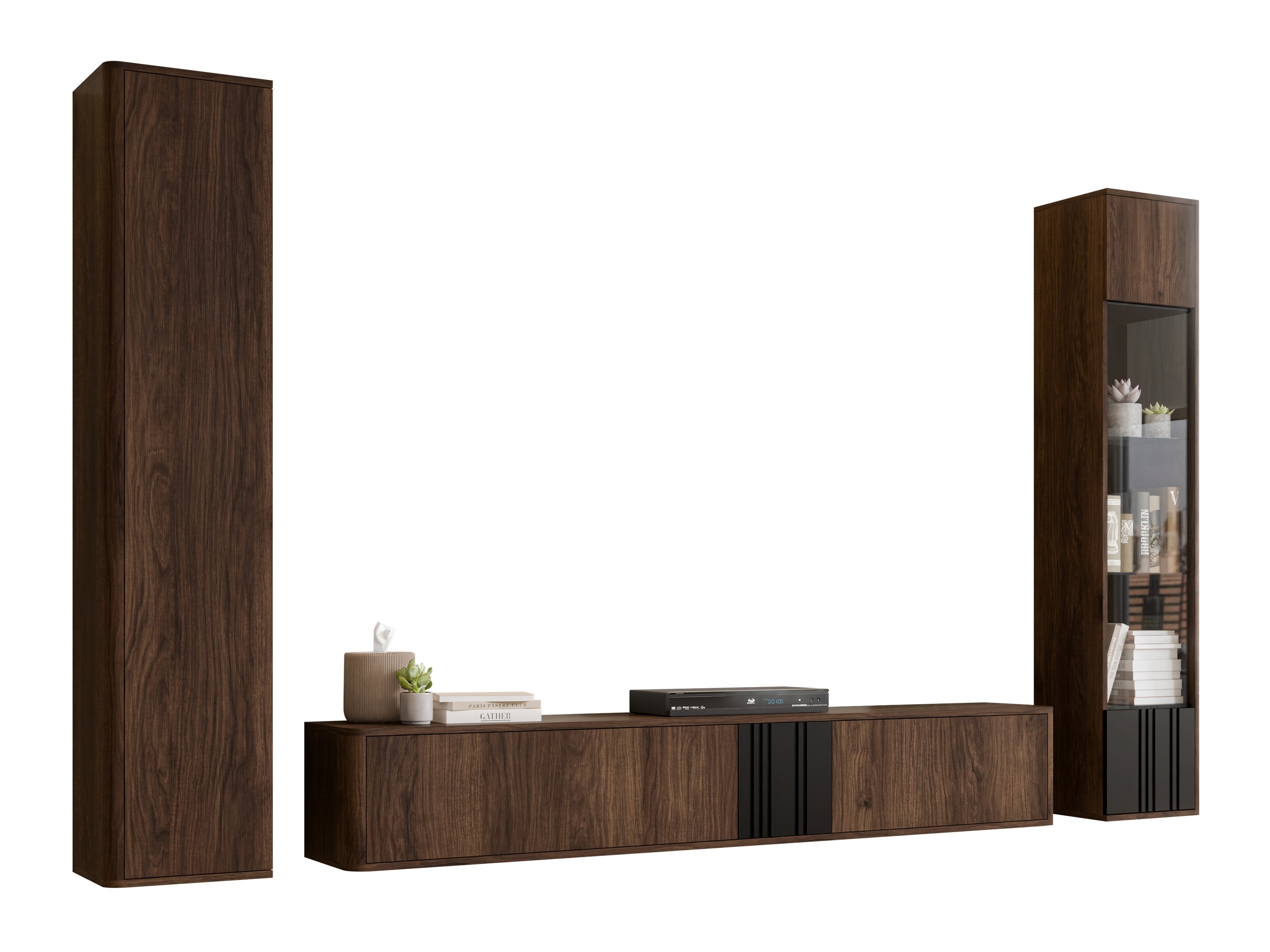 Wohnzimmer-Sets Oratio IV (Walnussholzoptik)