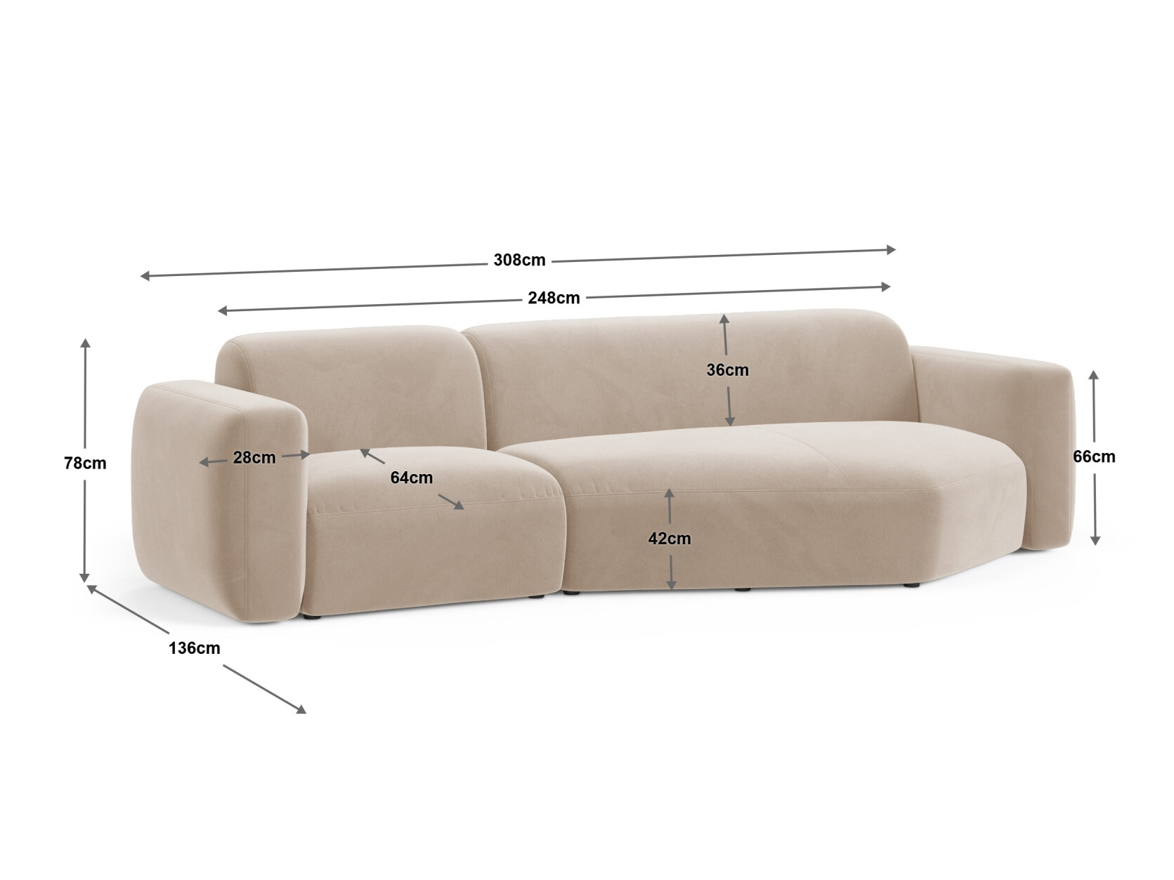 Ecksofa Serduna 101 (Sorella 03)