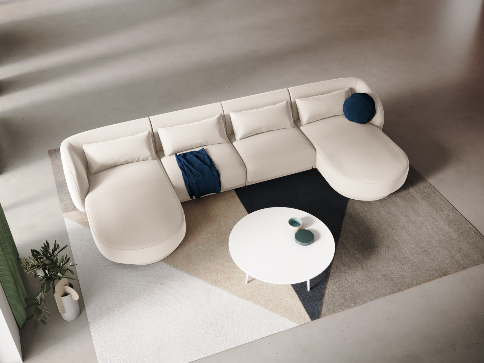 Ecksofa Feltoro 100 (Bluvel 22)