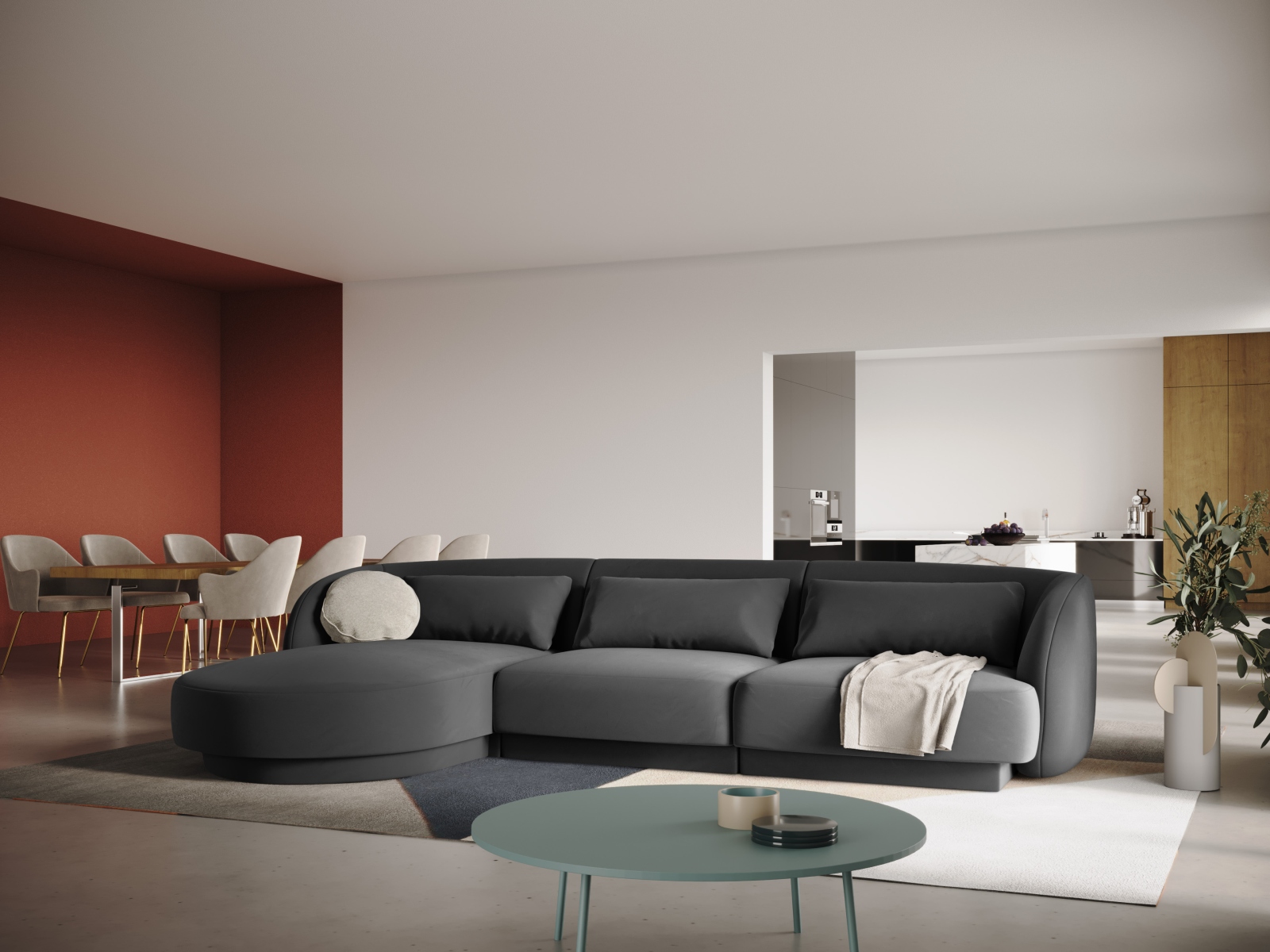Ecksofa Feltoro 104 (Bluvel 14)