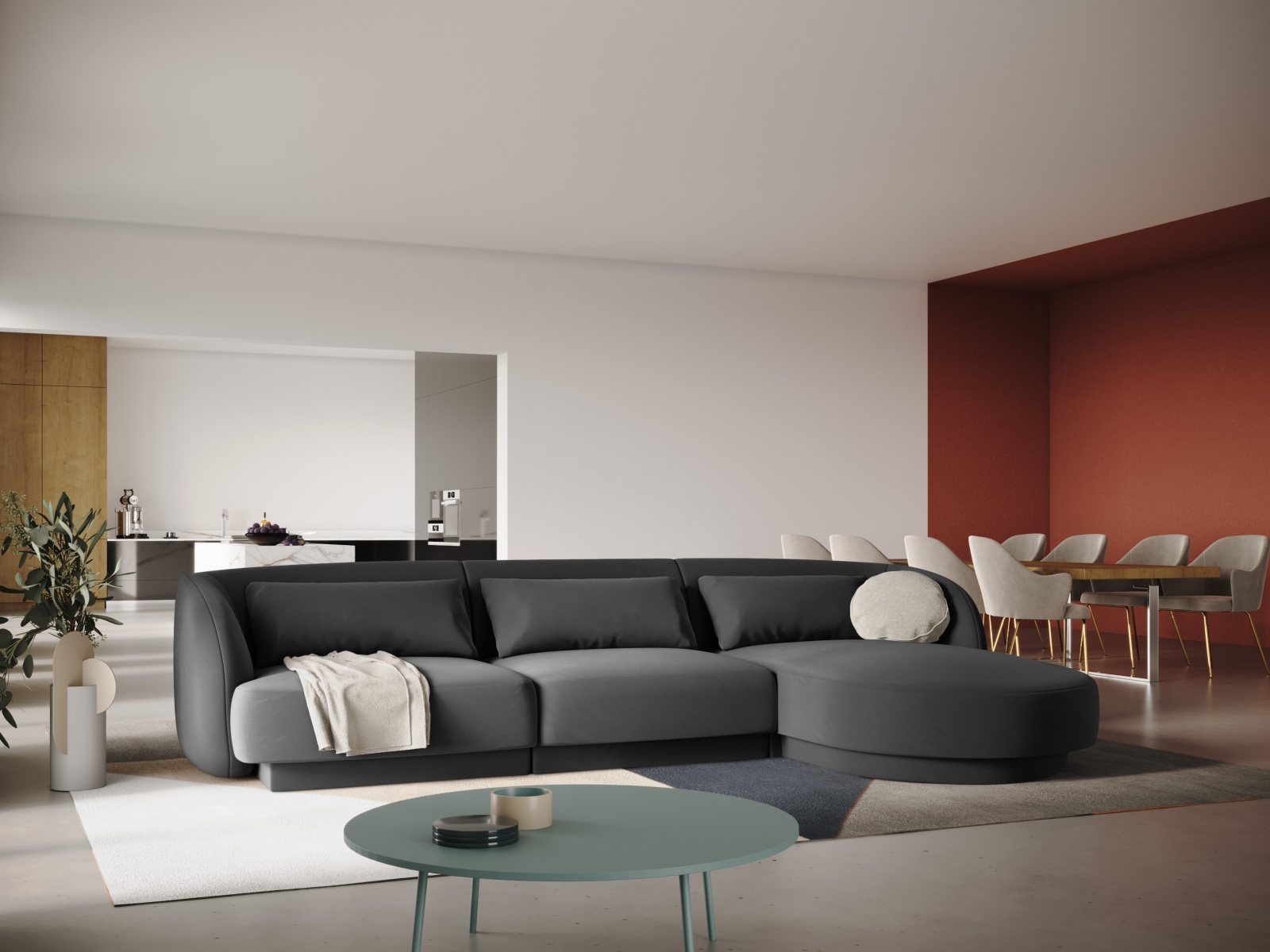 Ecksofa Feltoro 104 (Bluvel 14)
