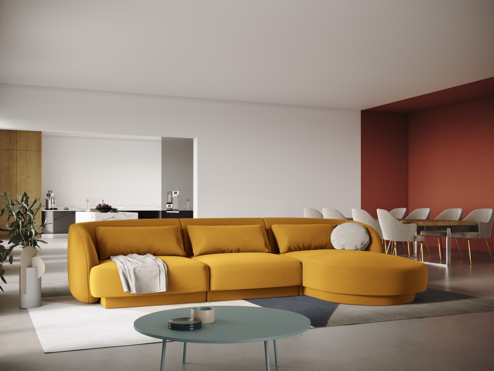 Ecksofa Feltoro 104 (Bluvel 68)