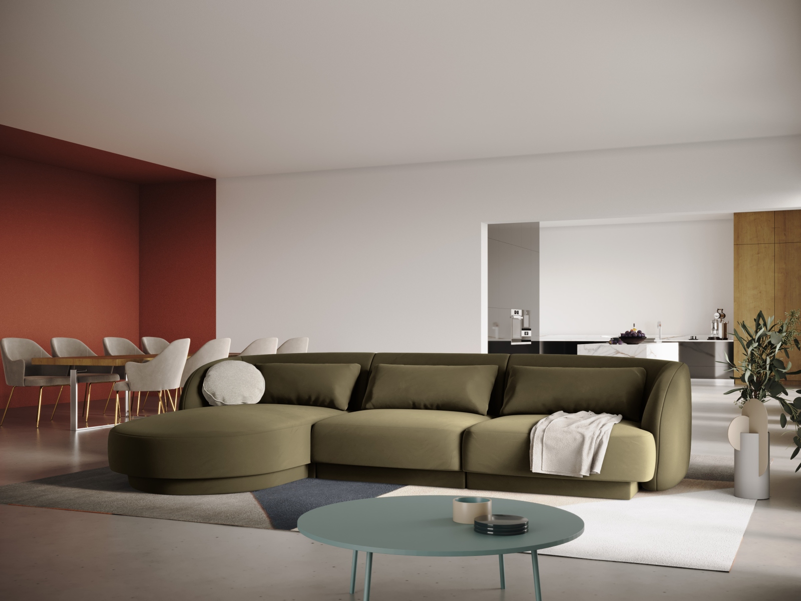 Ecksofa Feltoro 104 (Bluvel 77)