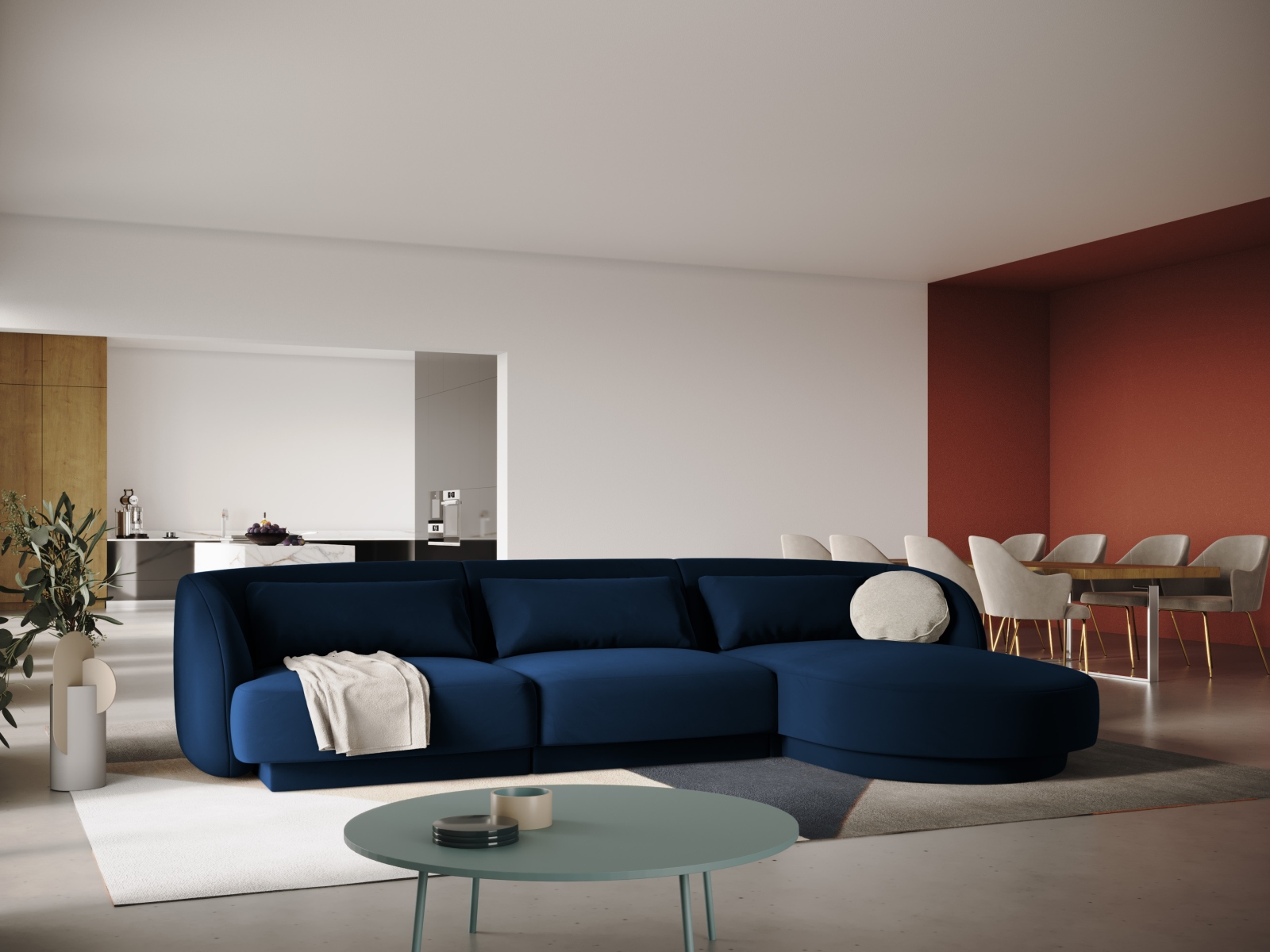 Ecksofa Feltoro 104 (Bluvel 86)