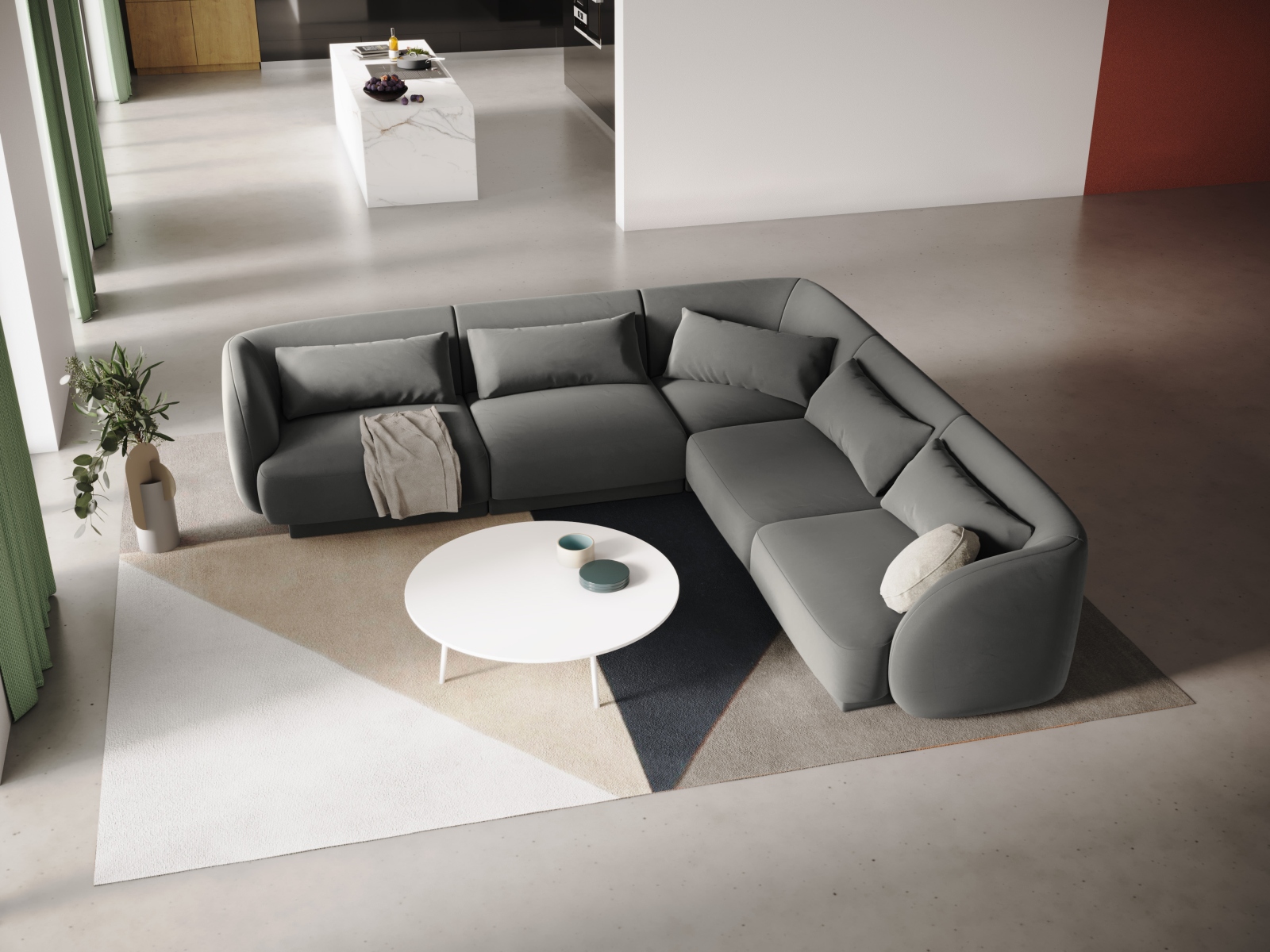 Ecksofa Feltoro 106 (Bluvel 13)