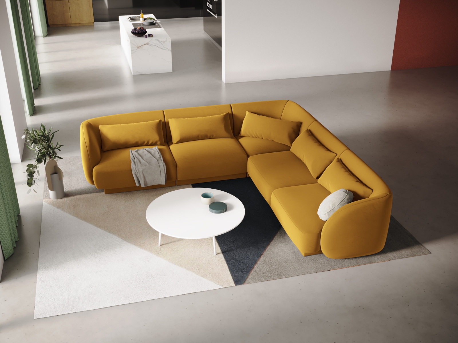 Ecksofa Feltoro 106 (Bluvel 68)