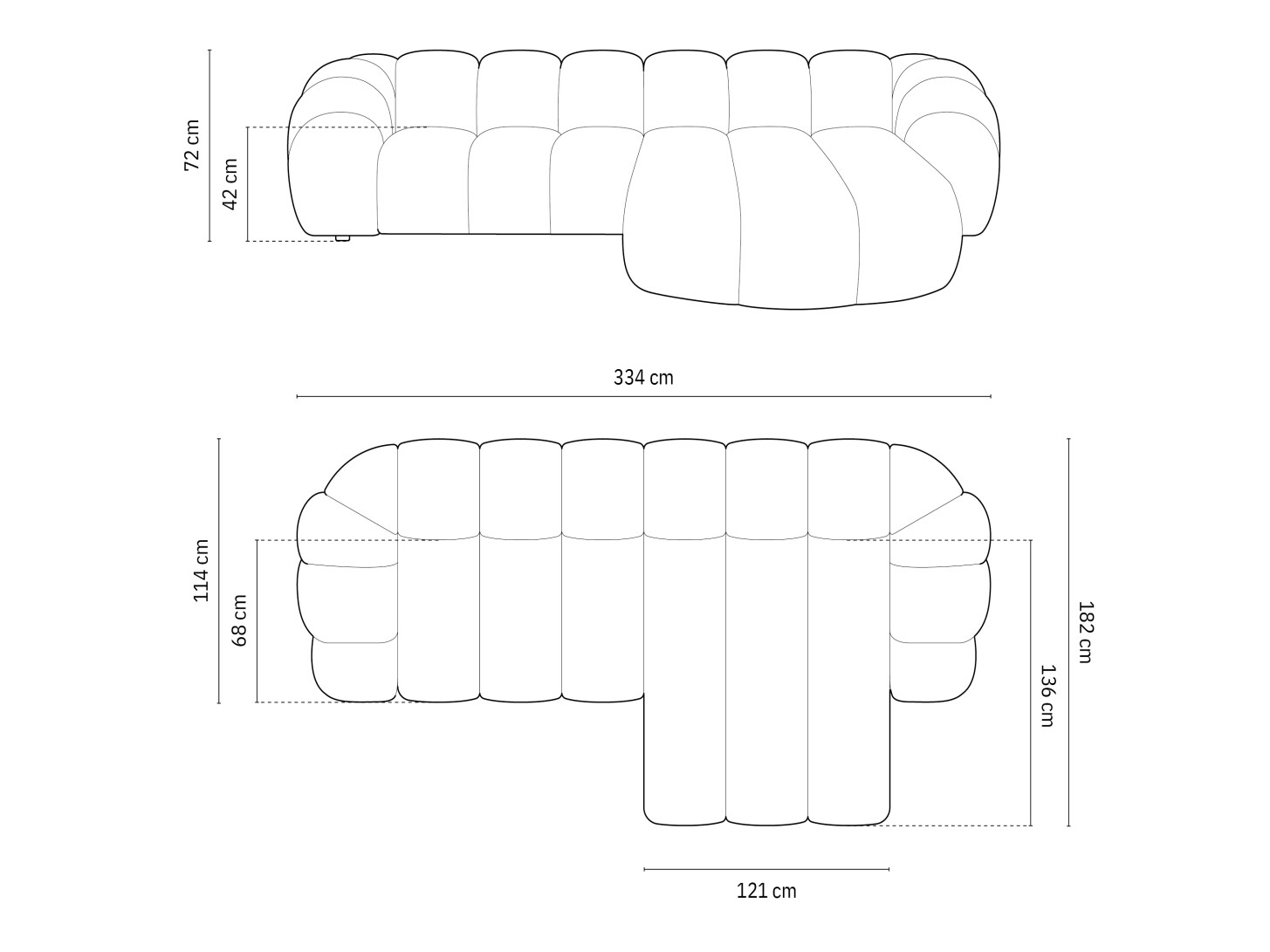Ecksofa Cirnolu 103 (Bubble 10)