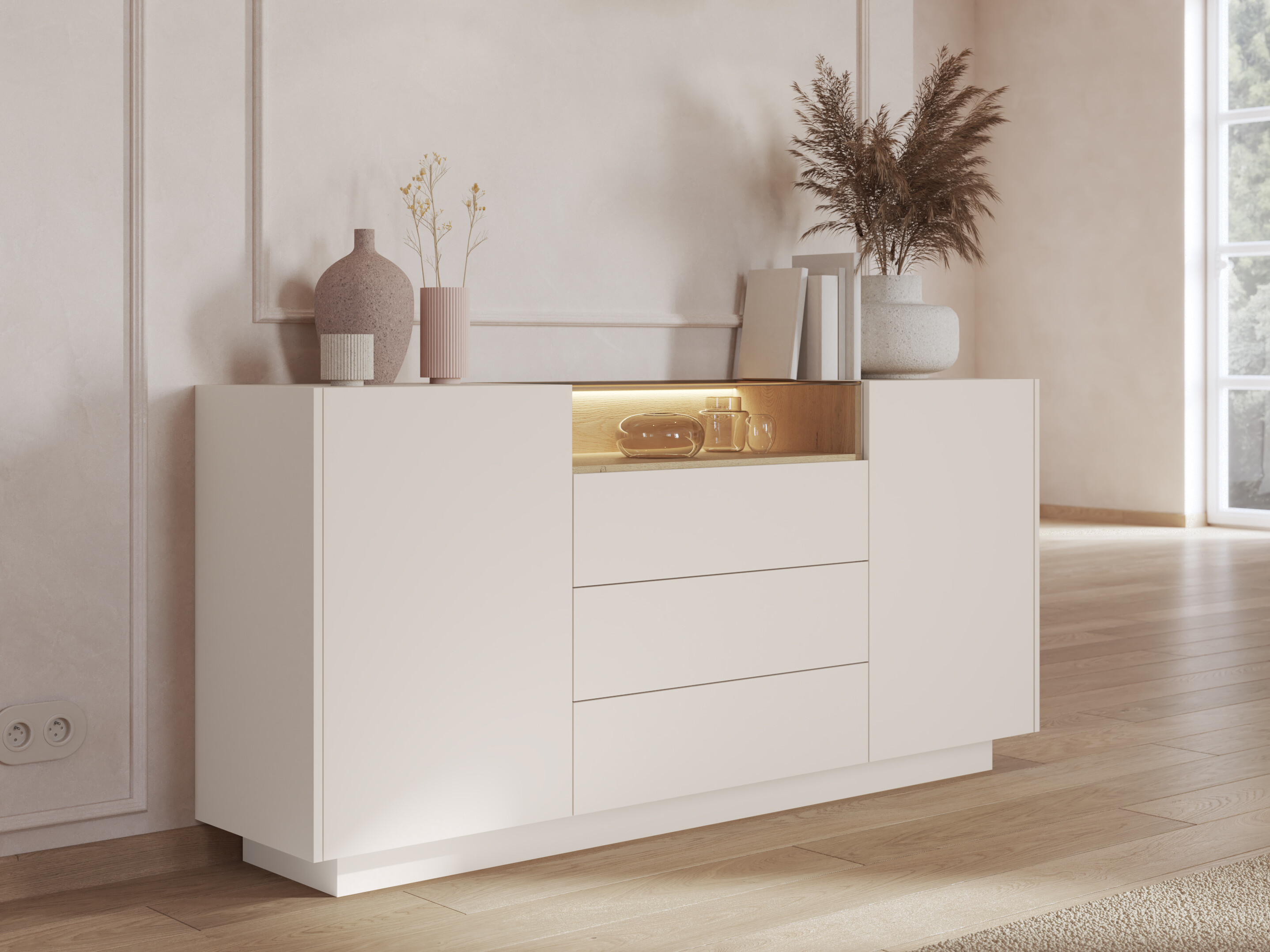 Kommoden Salmeli 100 (Beige)