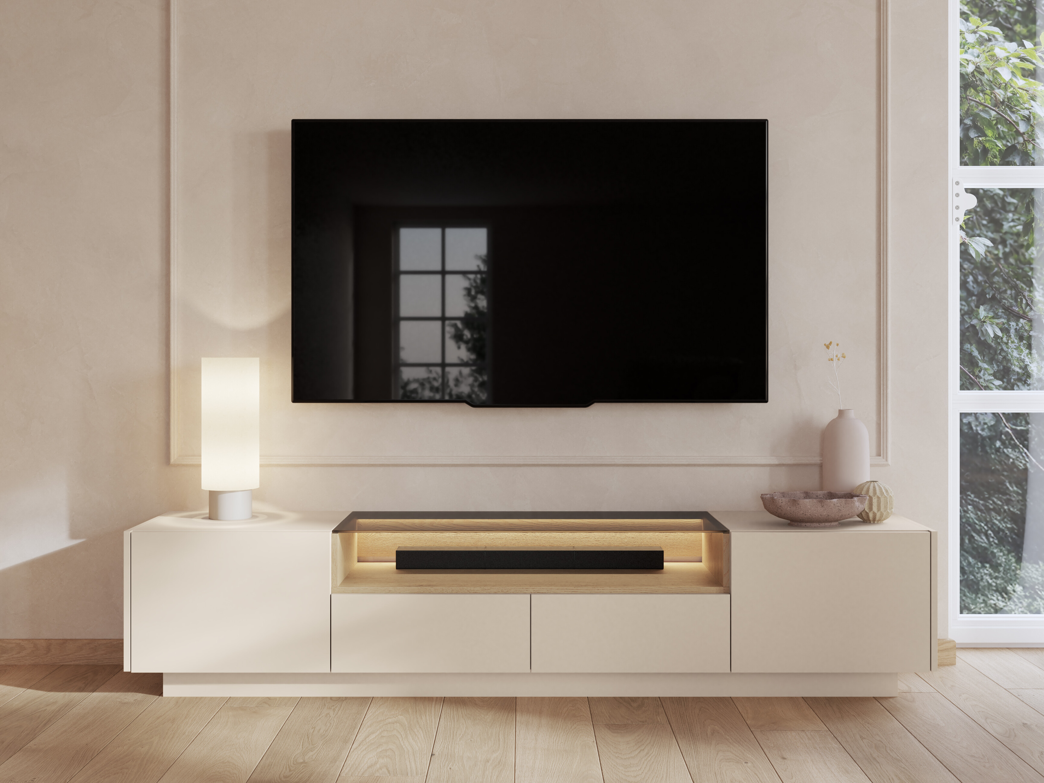 TV-Möbel Salmeli 101 (Beige)