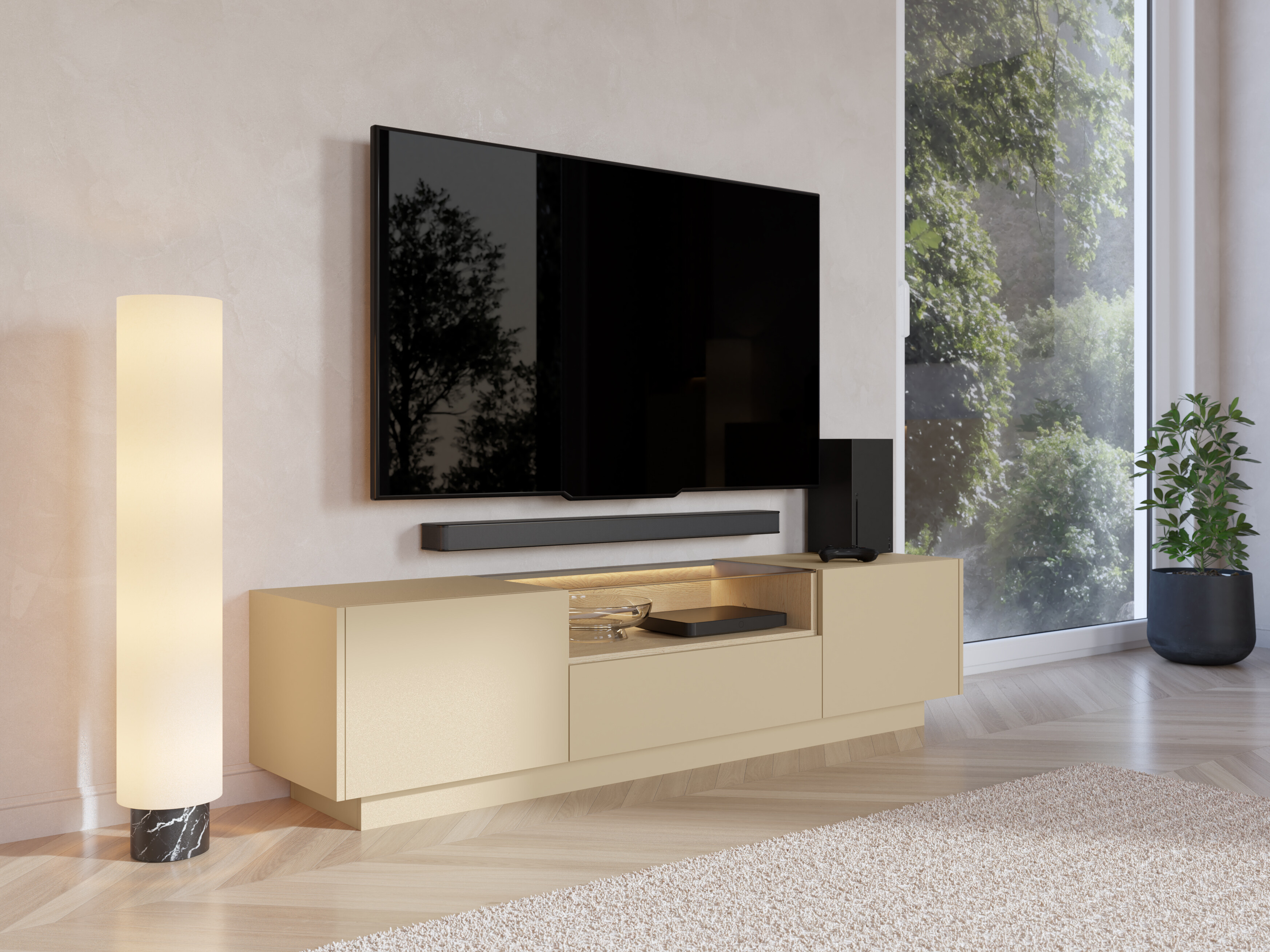 TV-Möbel Salmeli 102 (Cappuccino)