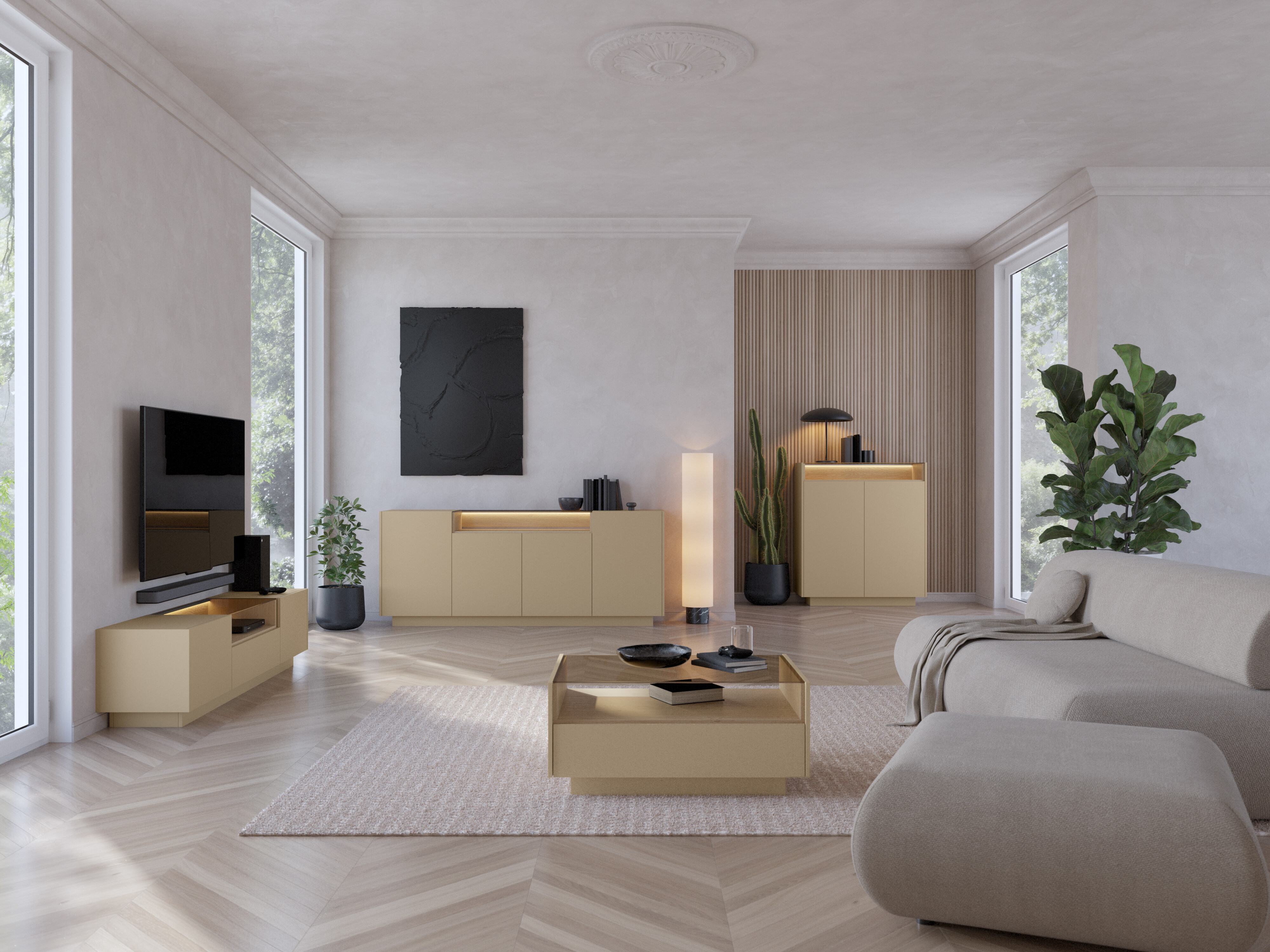 TV-Möbel Salmeli 102 (Cappuccino)