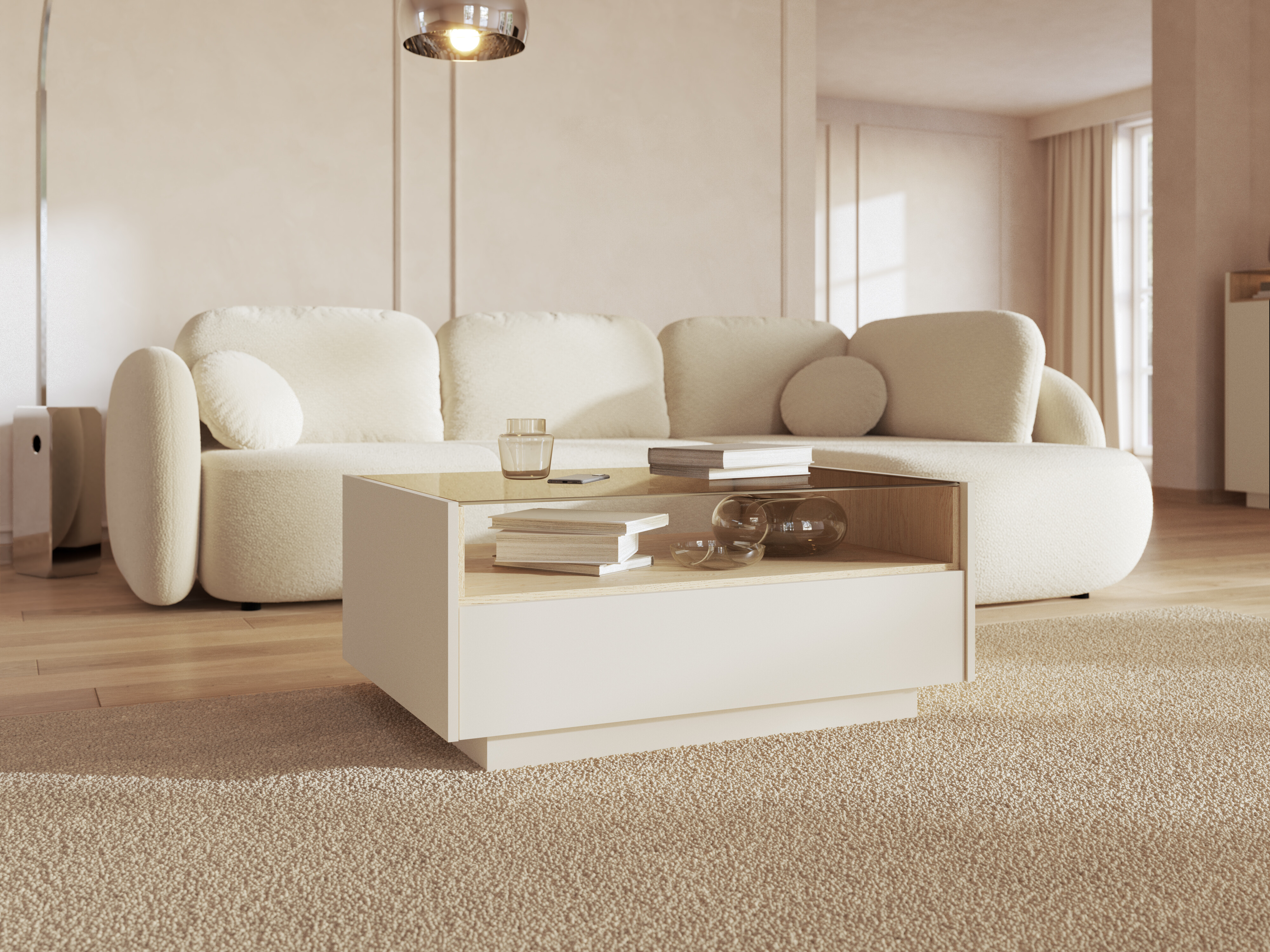 Couchtisch Salmeli 103 (Beige)