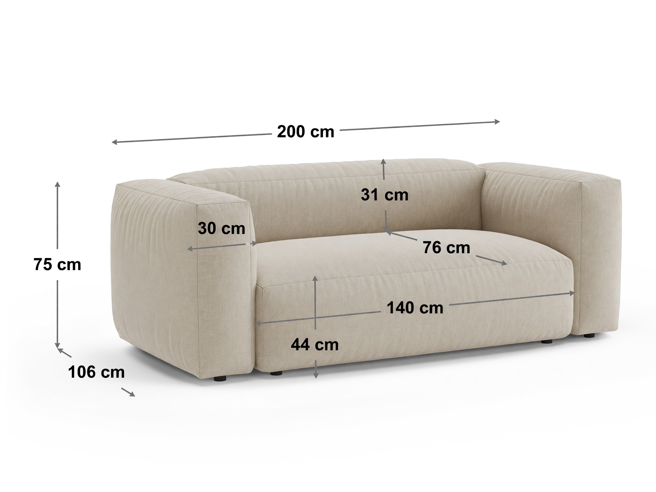 Sofa Sorcoro 137 (Vogue 01)