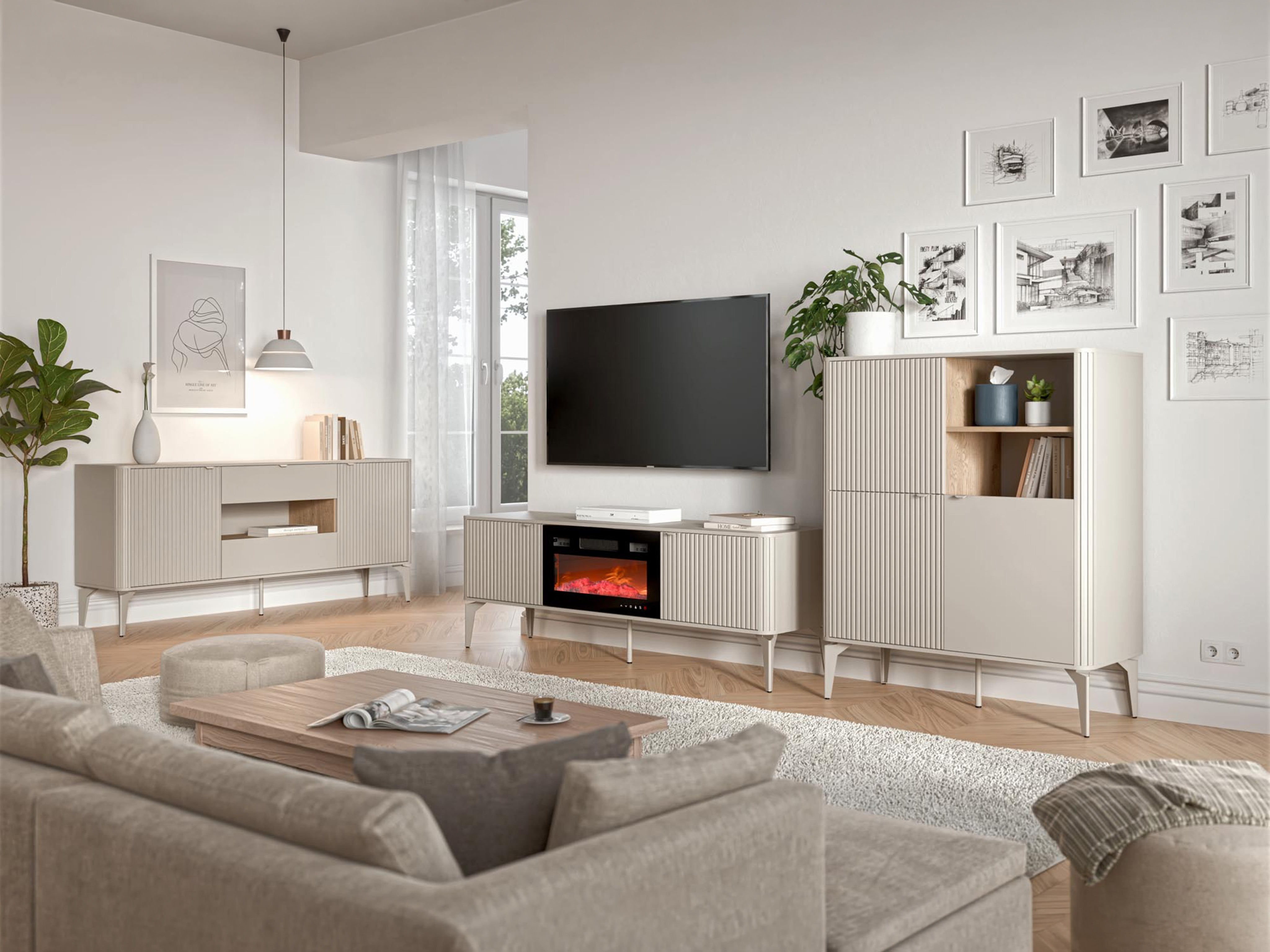 Wohnzimmer-Sets Etcamo 105