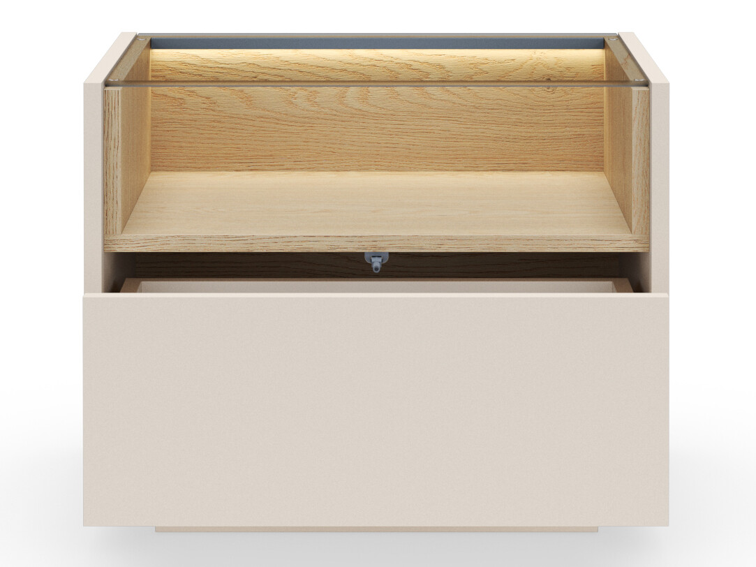Nachttisch Salmeli 104 (Beige)