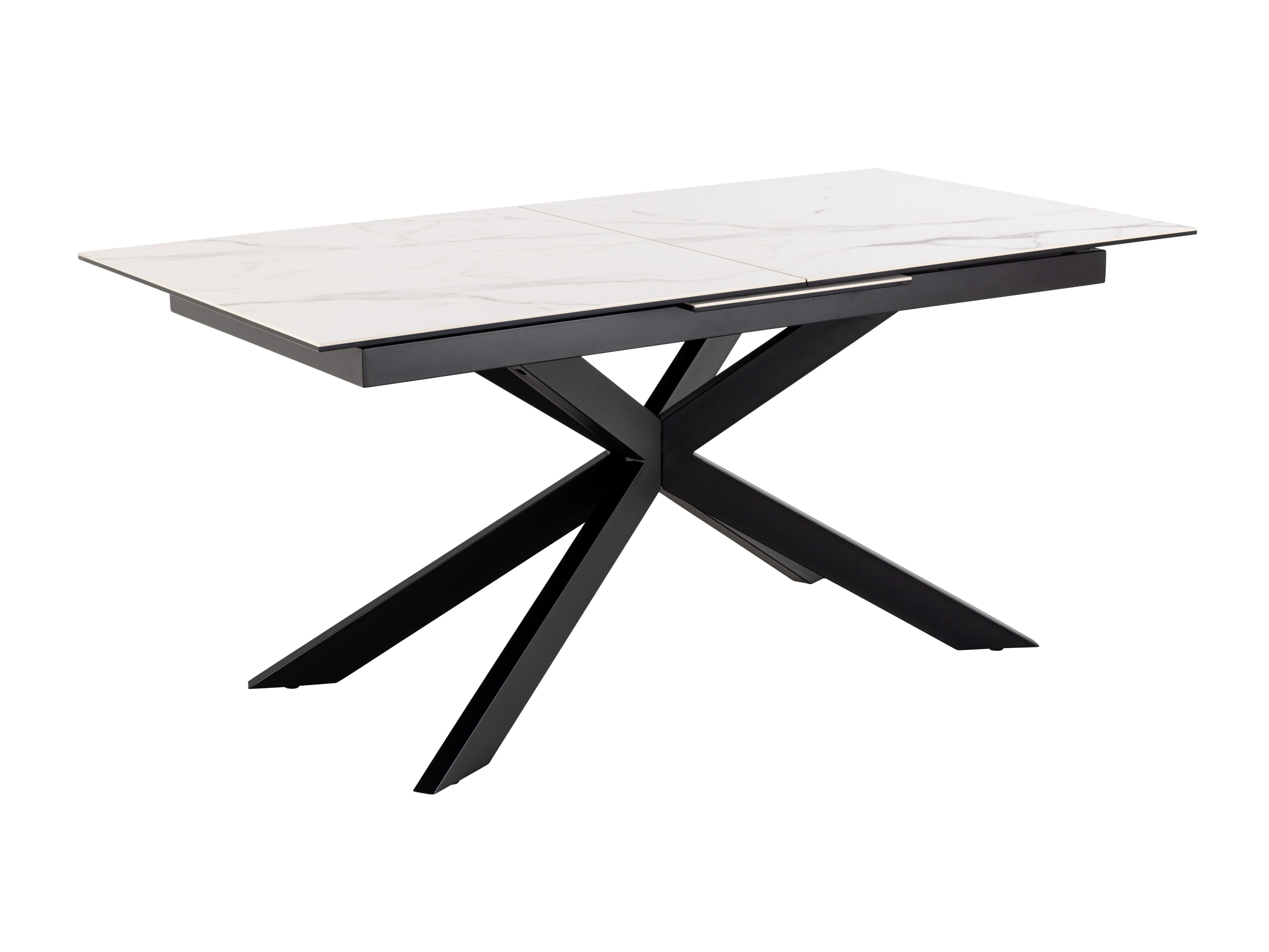 Tisch Norsica 685 (Weisser Marmor + Schwarz)
