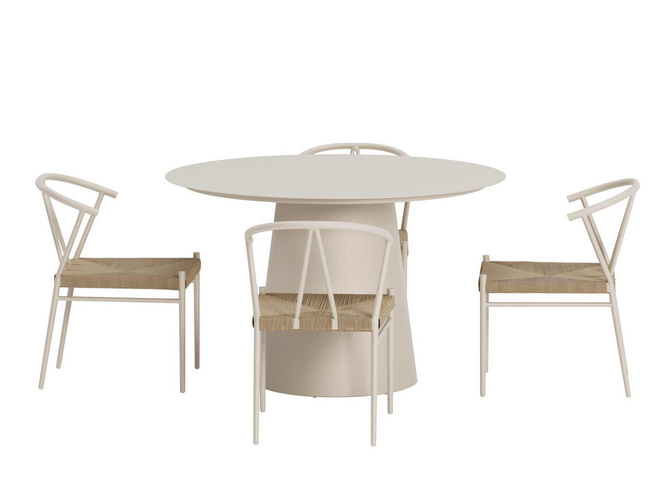 Tisch und Stühle Dallas 5326 (Beige)