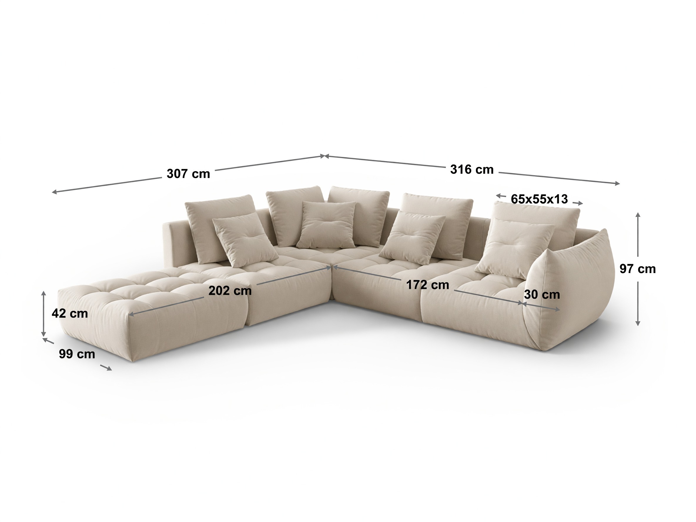 Modulares Ecksofa Benorli 104 (Casino Mostaza)