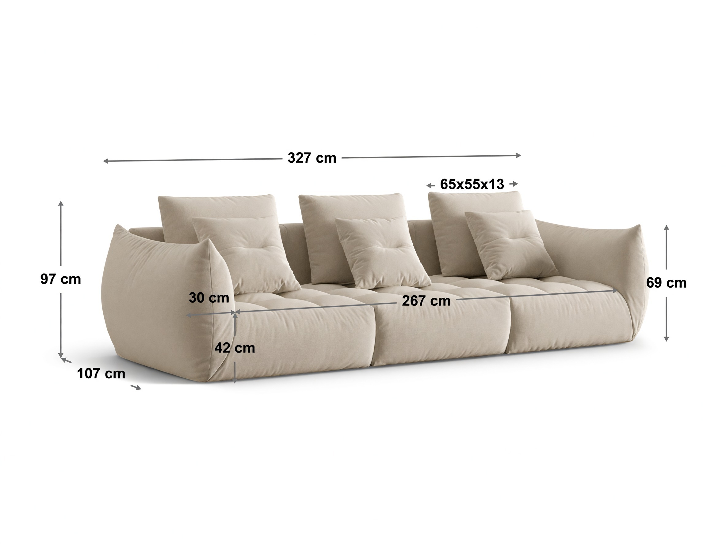 Modulares Sofa Benorli 101 (Casino Sand)