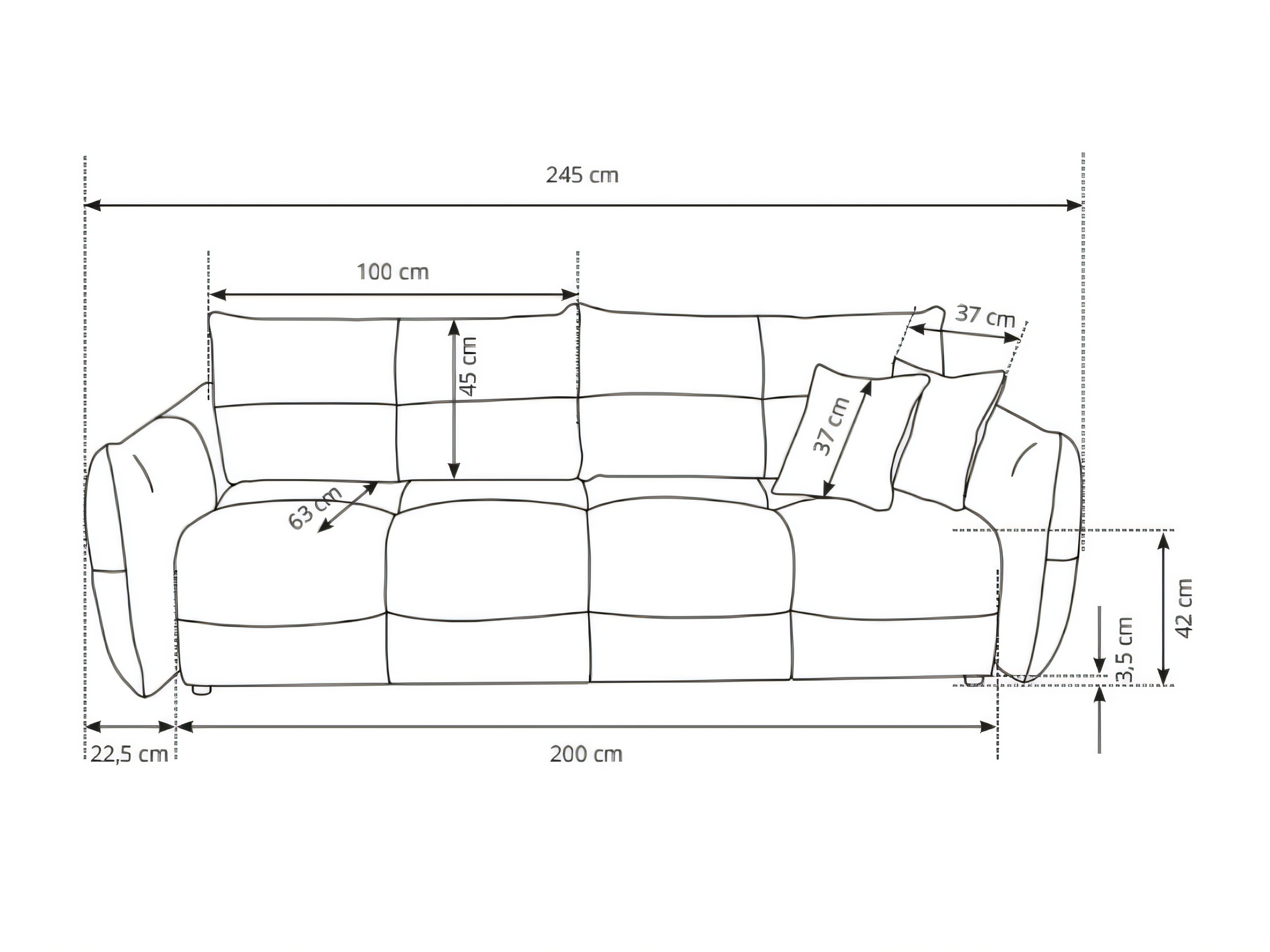 Schlafsofa Kingston 206 (Sicuro 60)